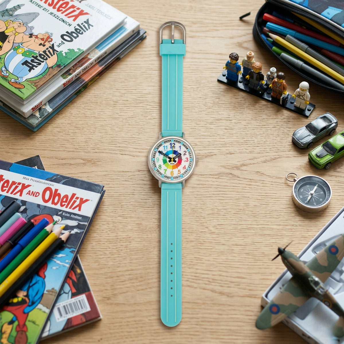 Educational Watch for Learning to Read the Hour Teacher of Time Blue Brand no brand