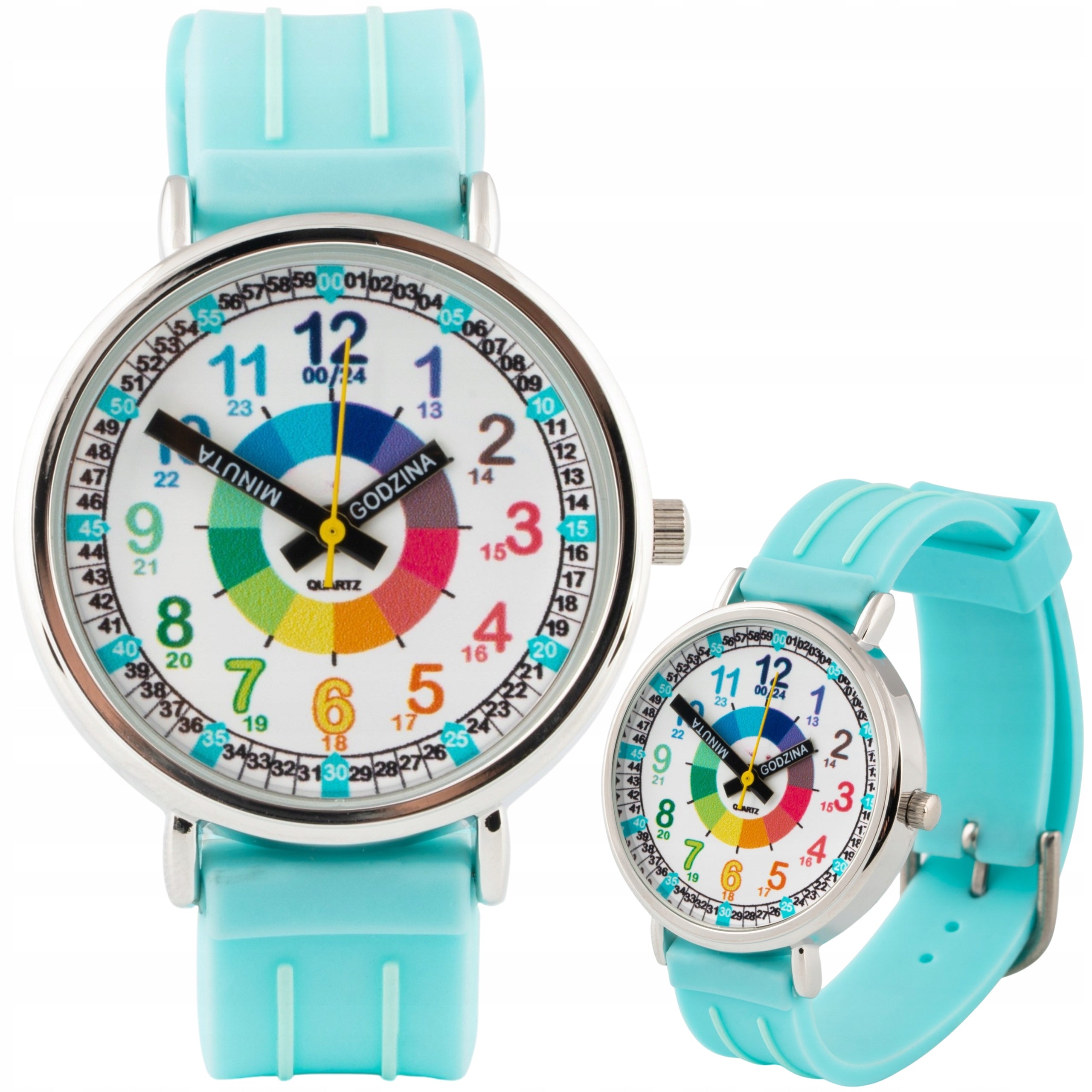 Educational Watch for Learning to Read the Hour Teacher of Time Blue