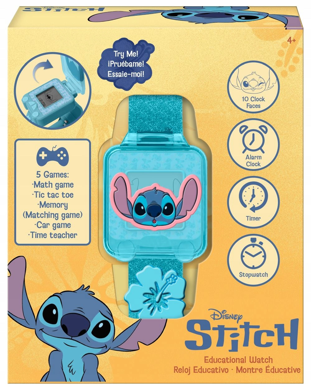 Educational watch with games Stitch LAS4163 Kids Euroswan Product weight with unit packaging 0.07 kg