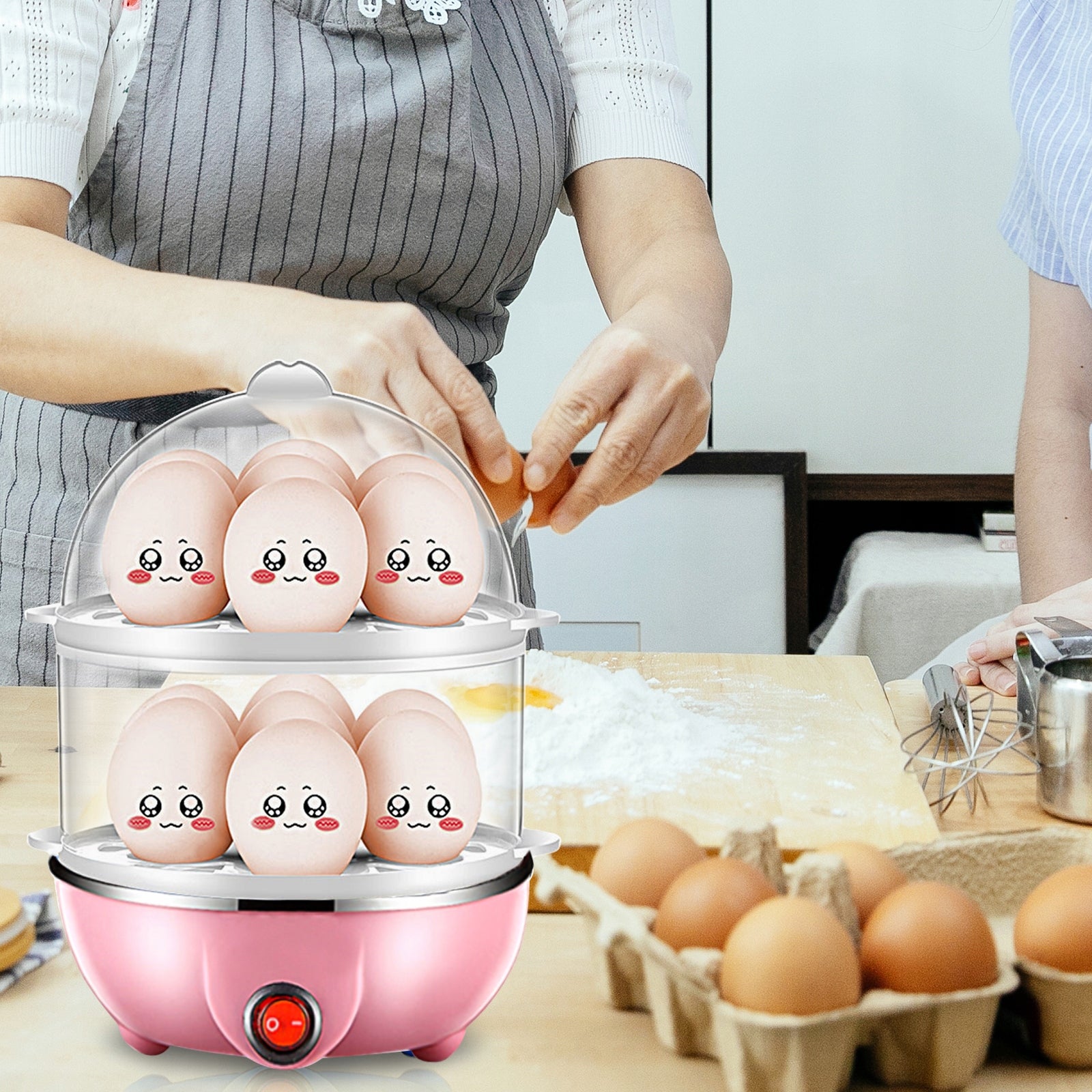 Egg Cooker 7 Hard Cooked Egg Capacity S8 Egg Cooker Power rating 1 W