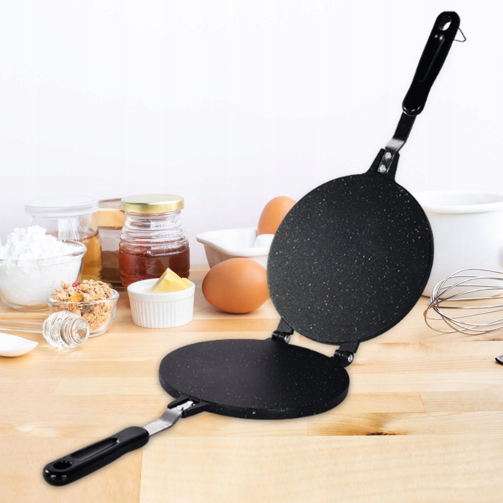Egg Roll Maker Ice Cream Pancake Flat Pan Multifunctional Waffle Pan Egg