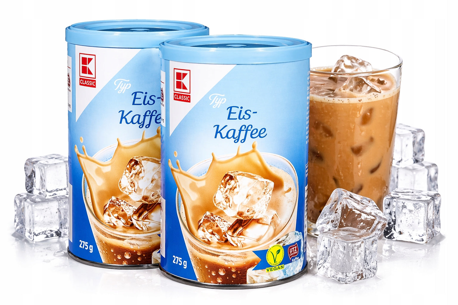 Eiskaffe Soluble Iced Coffee (like FRAPPE) 2x275g from Germany