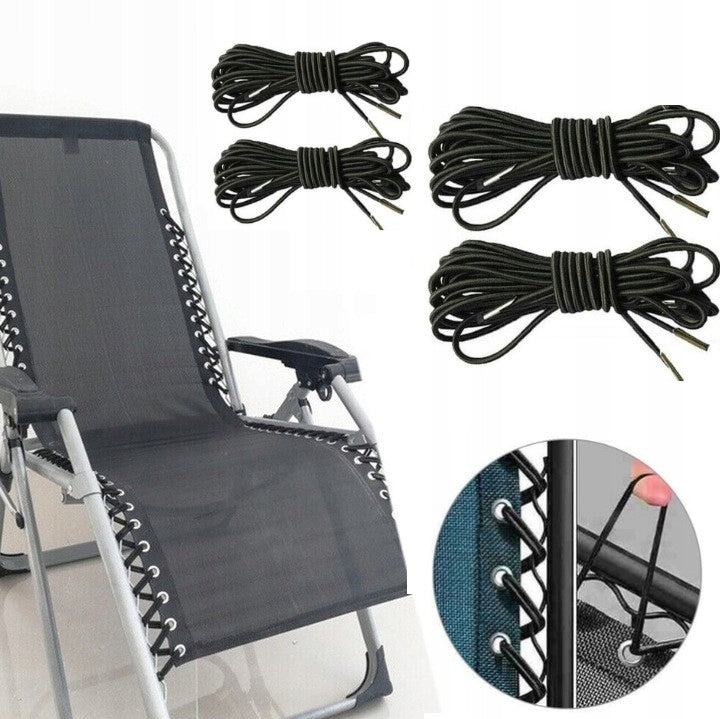 Elastic Drawstring For Garden Chair Deckchair Repair 4 Pcs