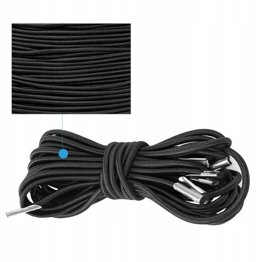 Elastic Drawstring for Garden Chair Deckchair Repair 4 Pcs Color black