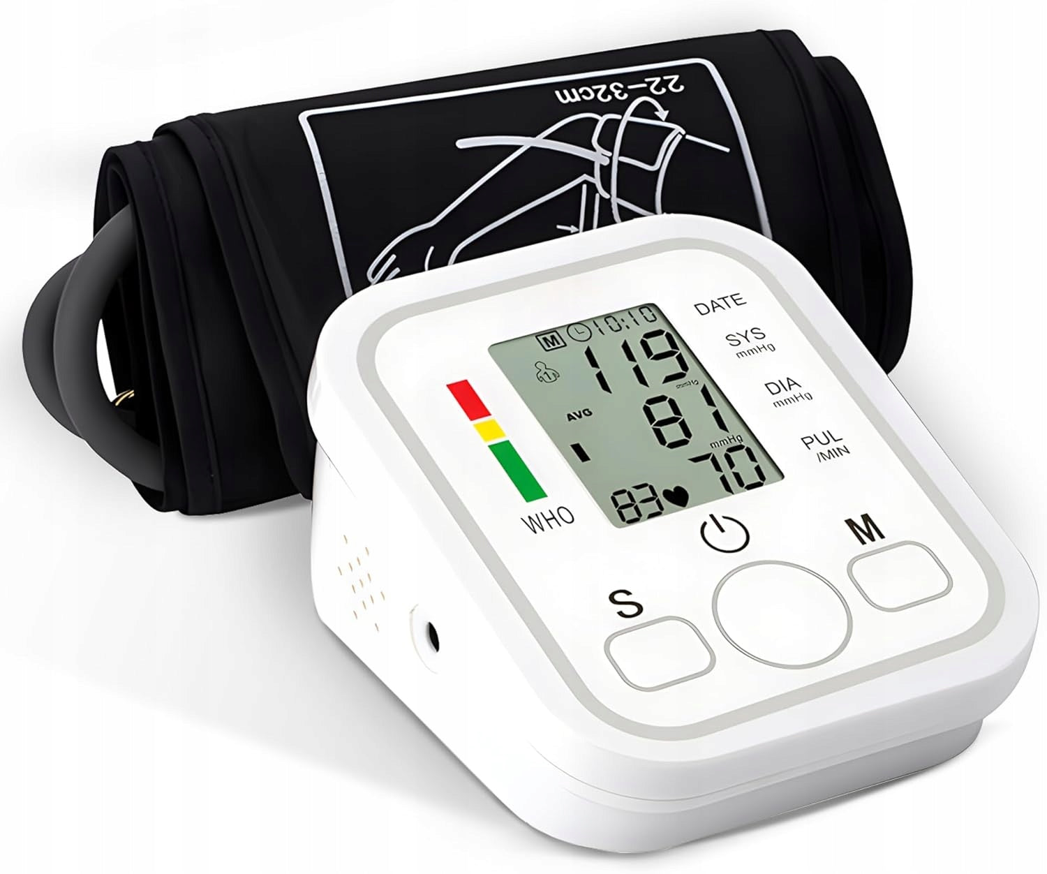 Electri-HQ LED shoulder blood pressure monitor, cuff 22-36 cm