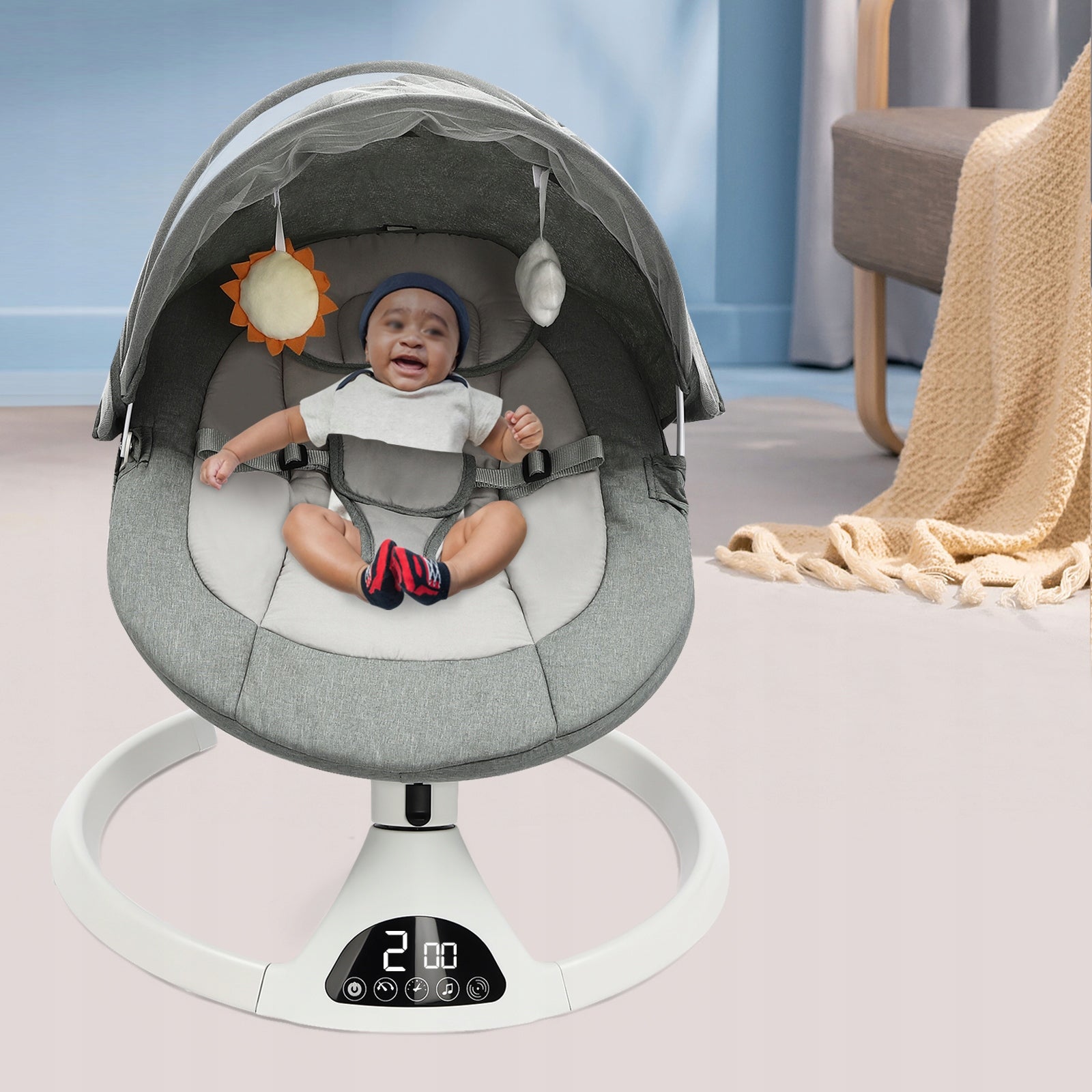 Electric Baby Rocker with Bluetooth Functionality,Remote control 0-12Months Manufacturer code KK567