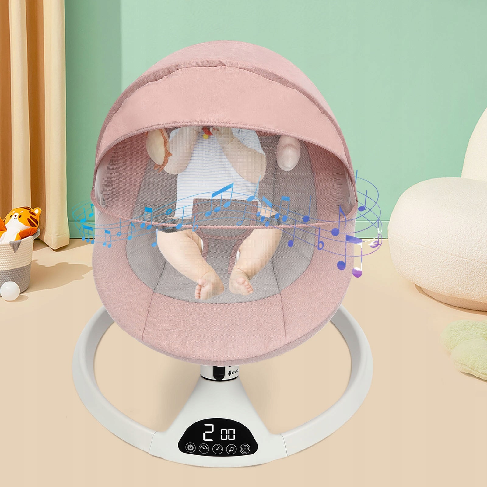 Electric Baby Swing with Bluetooth Remote Control 0-12 Months Brand no brand