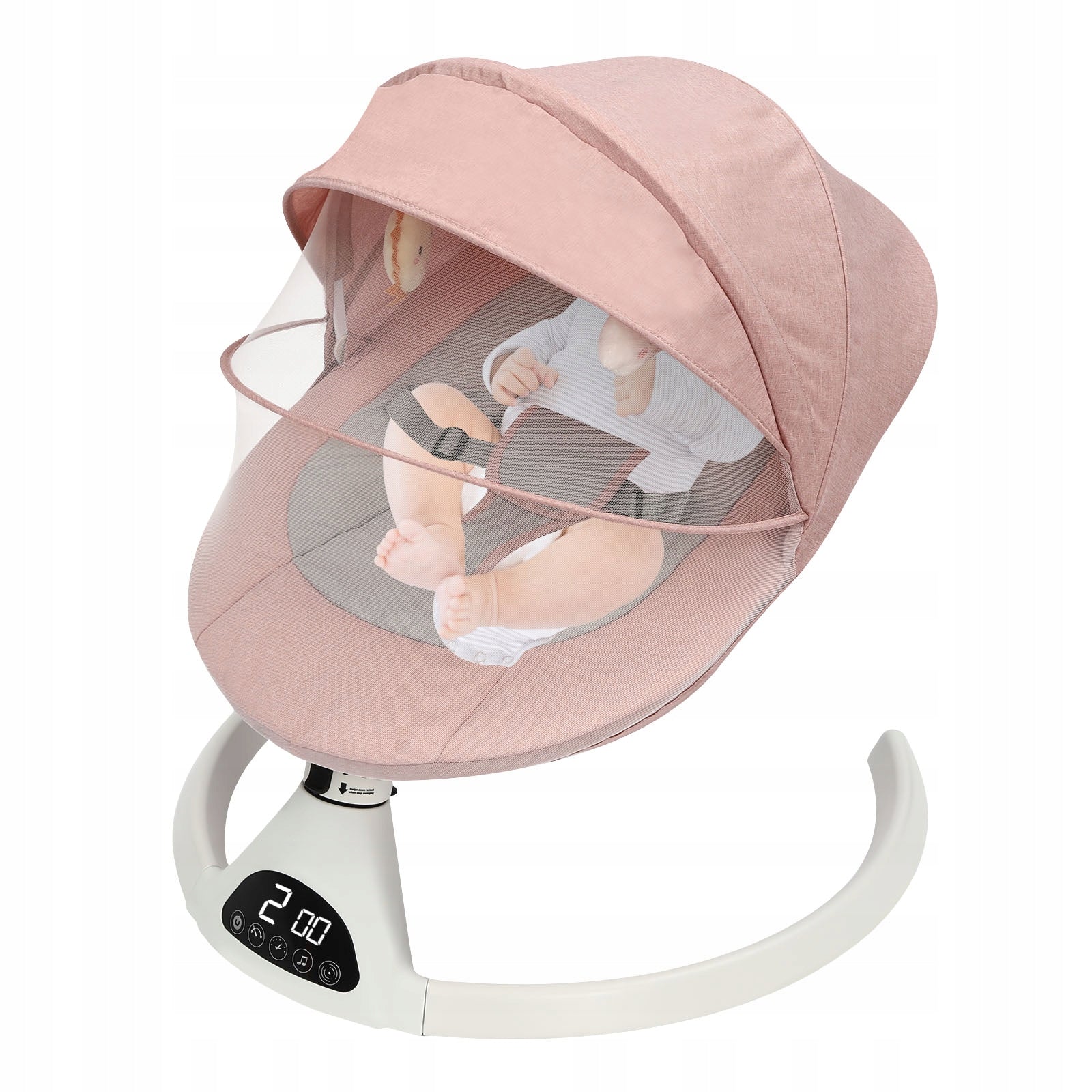 Electric Baby Swing with Bluetooth Remote Control 0-12 Months