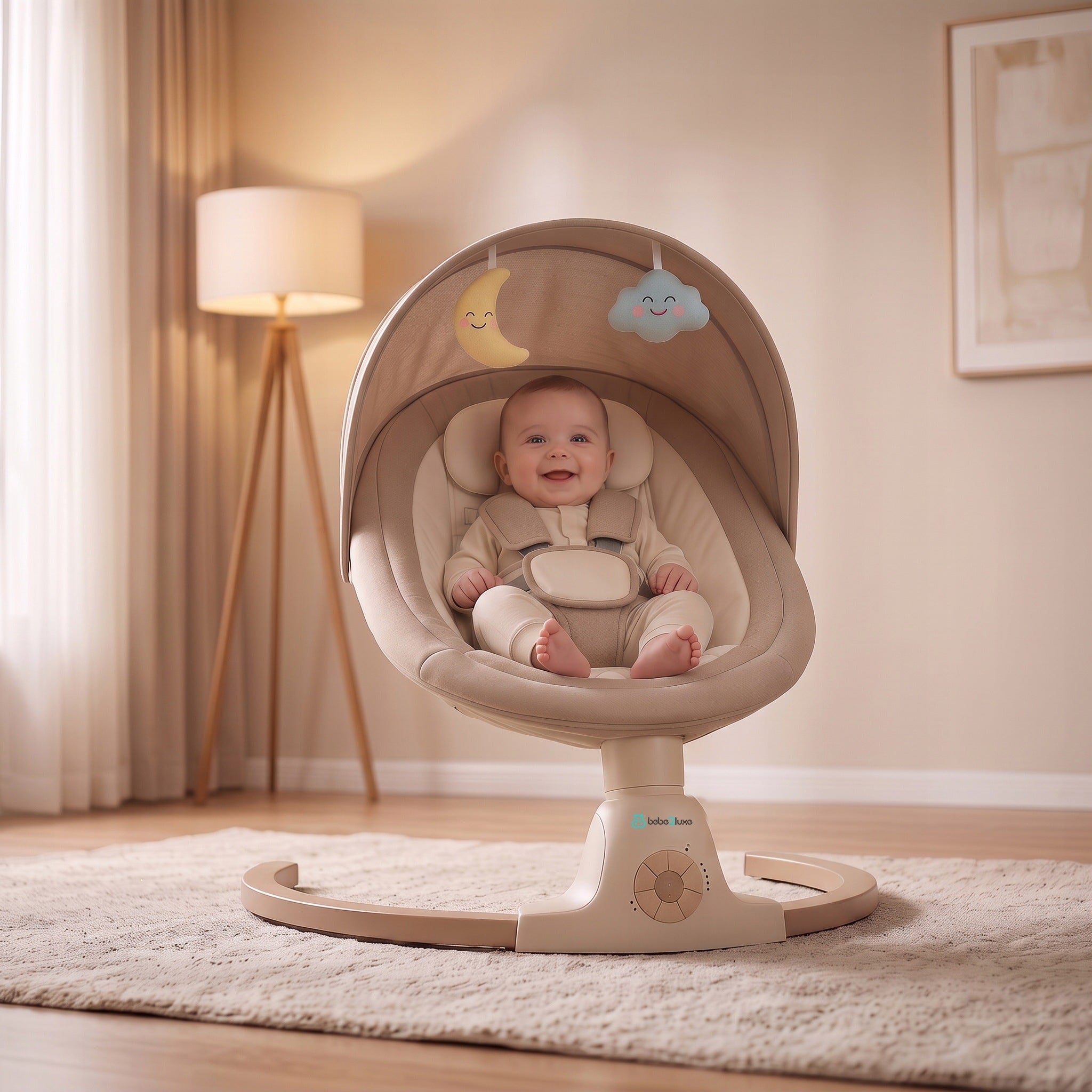 Electric Baby Swing with Rocking Feature Bebe2luxe AVA Manufacturer code Ava beige