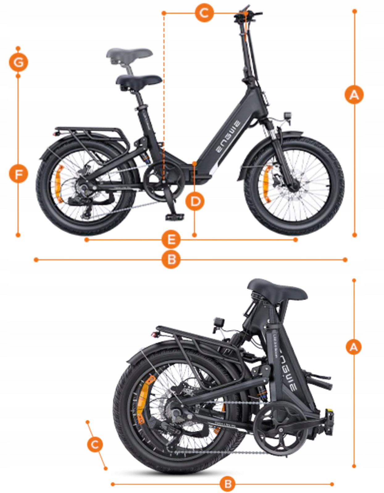Electric Bike ENGWE L20 3.0 Boost 250W 75Nm Hydraulic Brakes APP Model Engwe L20 3.0 Boost/ENGWE