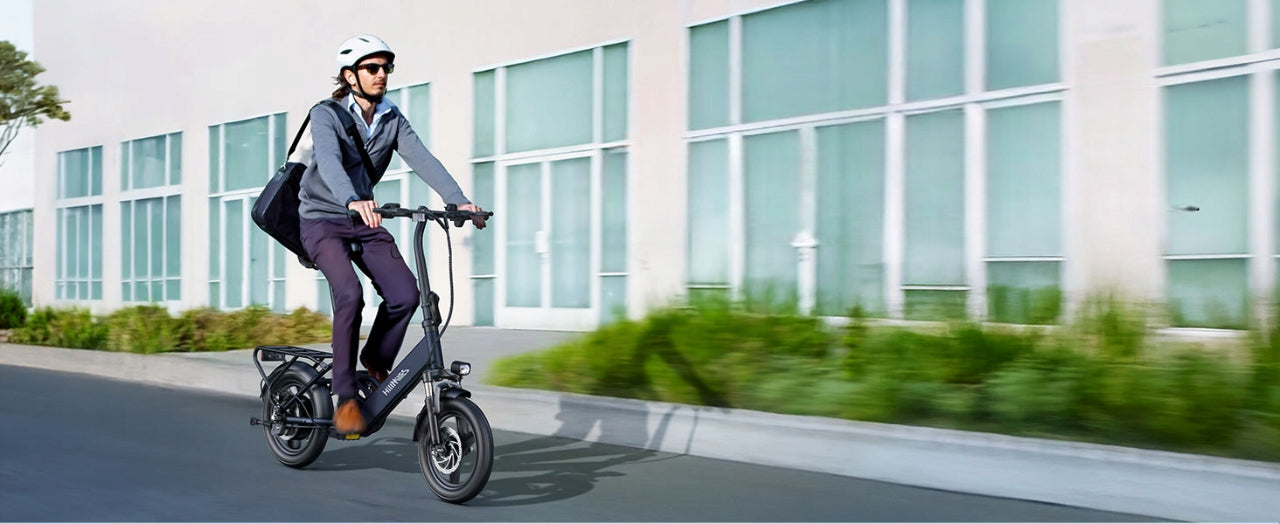 Electric Bike HillMiles Mile1 250W 36V10.4AH 65km 25KM/H 14'' Urban PL Brand DYU