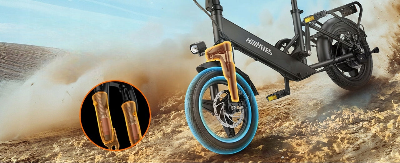 Electric Bike HillMiles Mile1 250W 36V10.4AH 65km 25KM/H 14'' Urban PL Maximum rated power electric bike (under 250W)