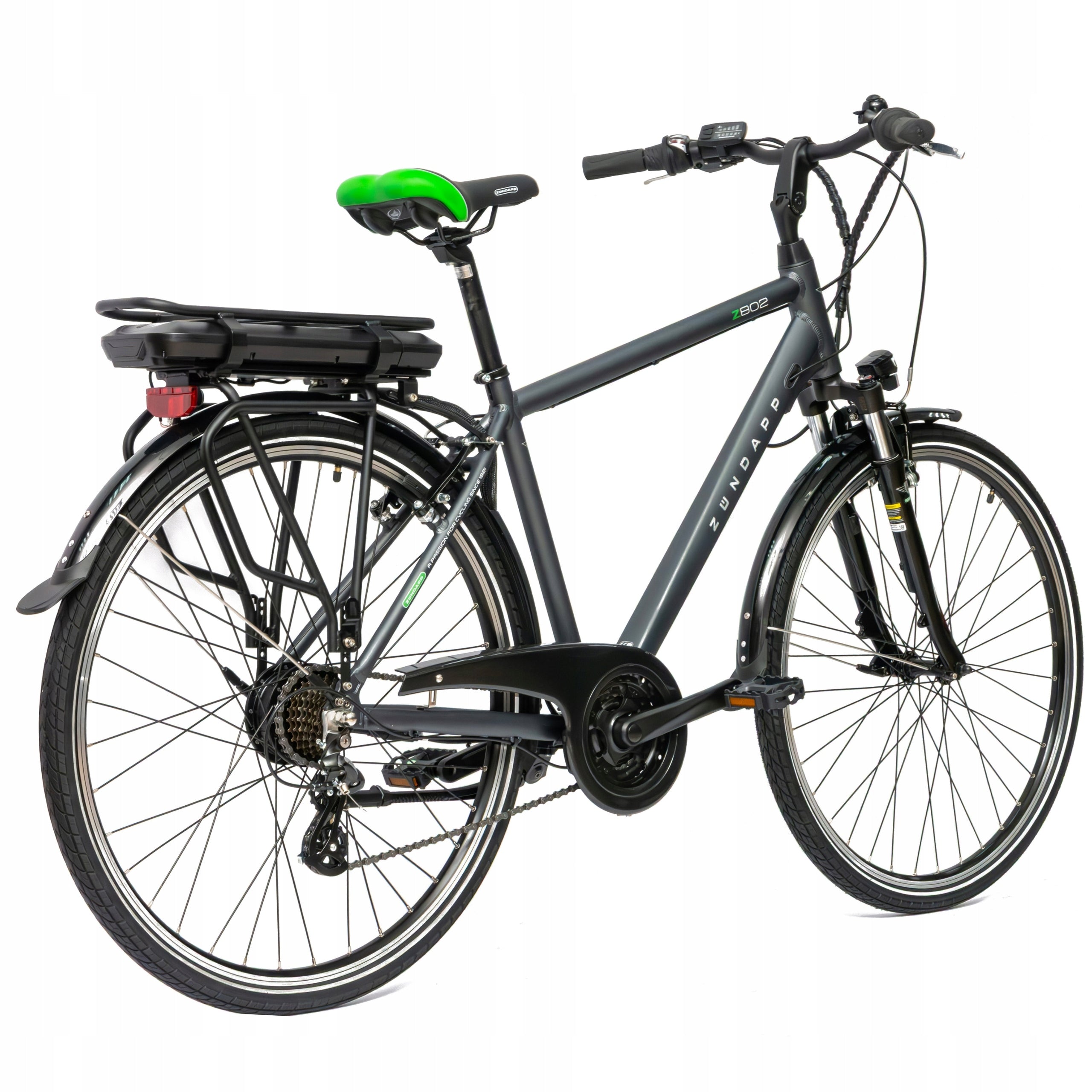 Electric Bike Men's 28" Trekking 250 W Aluminium Shimano Luggage Rack Brand Zundapp