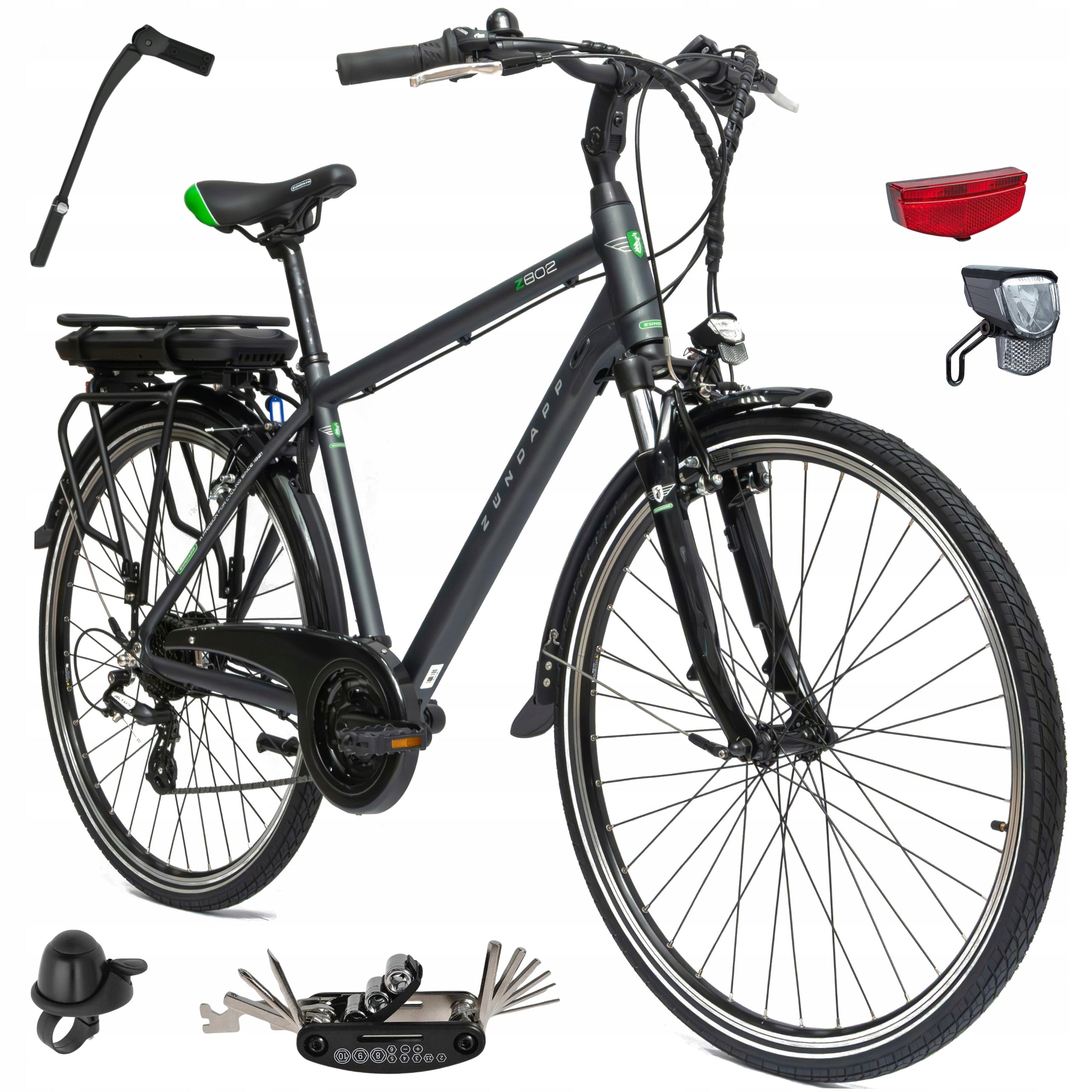 Electric Bike Men's 28" Trekking 250 W Aluminium Shimano Luggage Rack