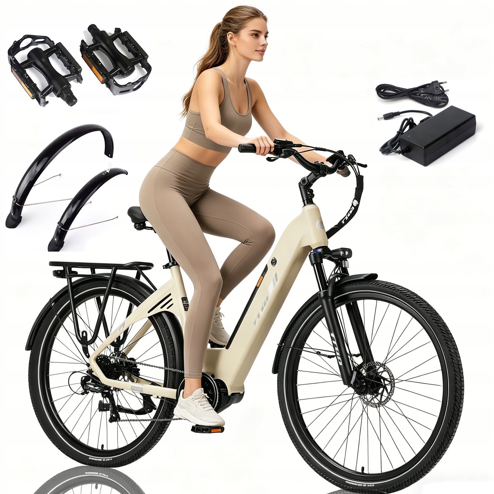Electric Bike TTGO C7 SE 250W 18AH 25KM/H 130HP Mid-Mount Engine 28“ EU