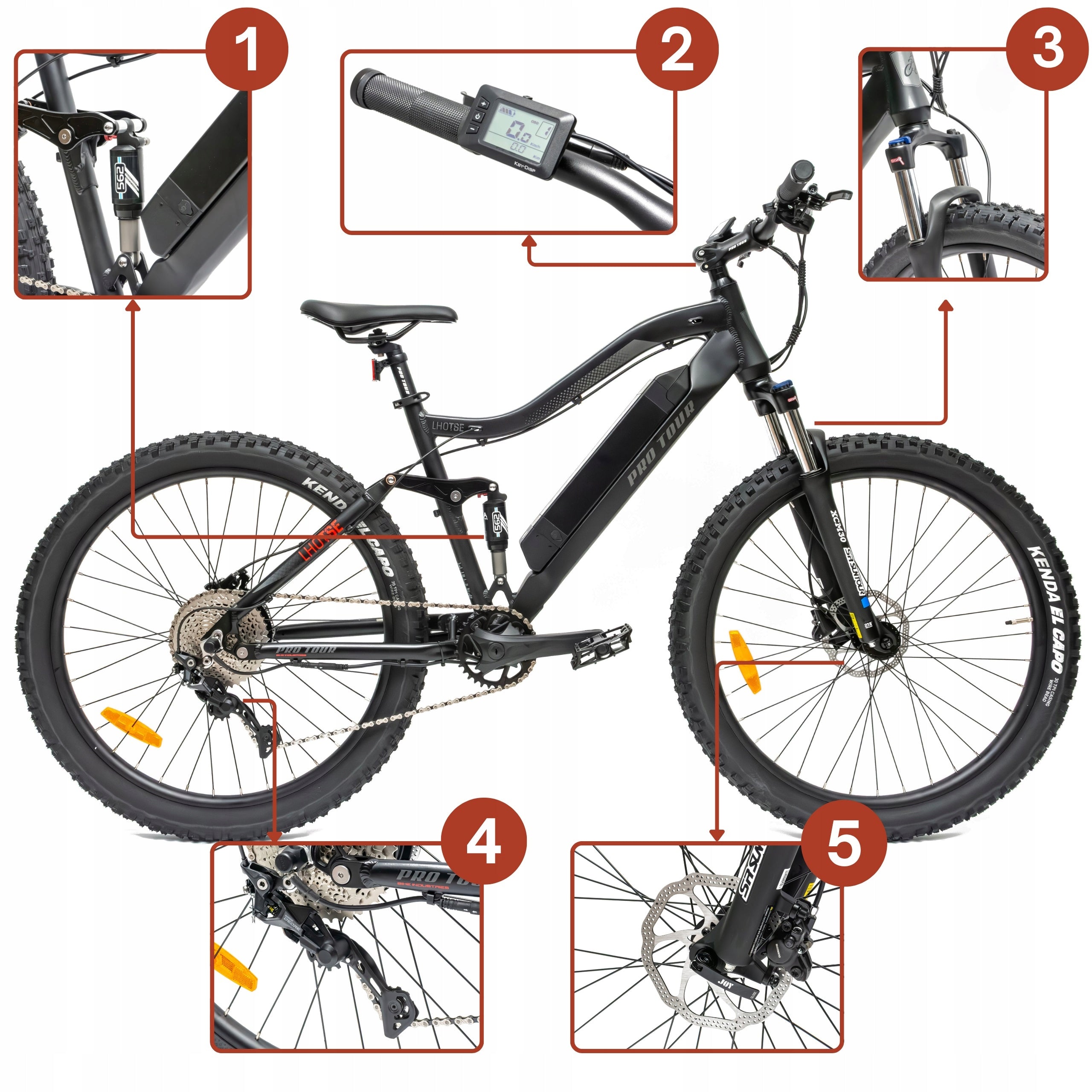 Electric Bike Women's Mountain Wheels 27,5" MTB Full Amory 250W LCD Frame size 18"