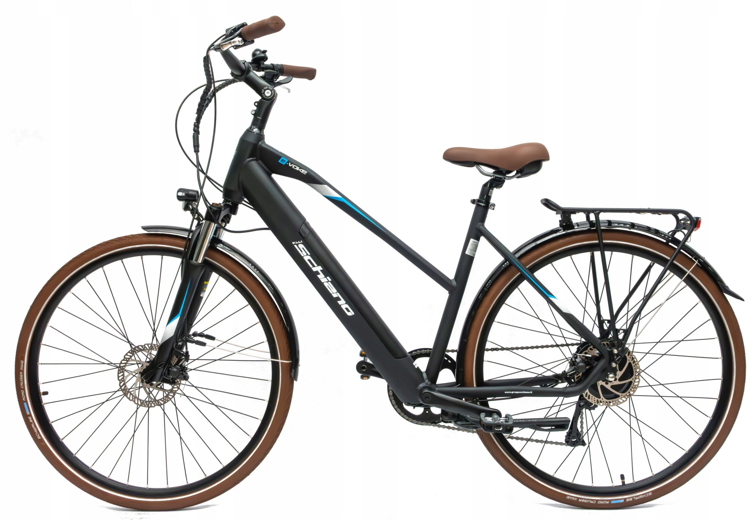 Electric Bike Women's Urban 28" Aluminum Luggage Rack Lighting Discs Model E-Voke