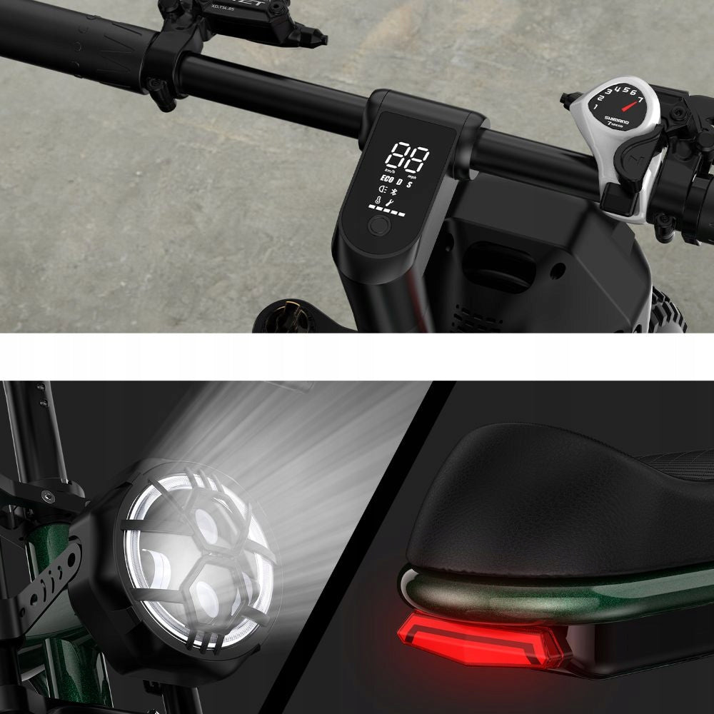 Electric Bikes Men/Women C8 PRO 250W 48V 20AH 100HP with APP 20“ Maximum rated power electric bike (under 250W)
