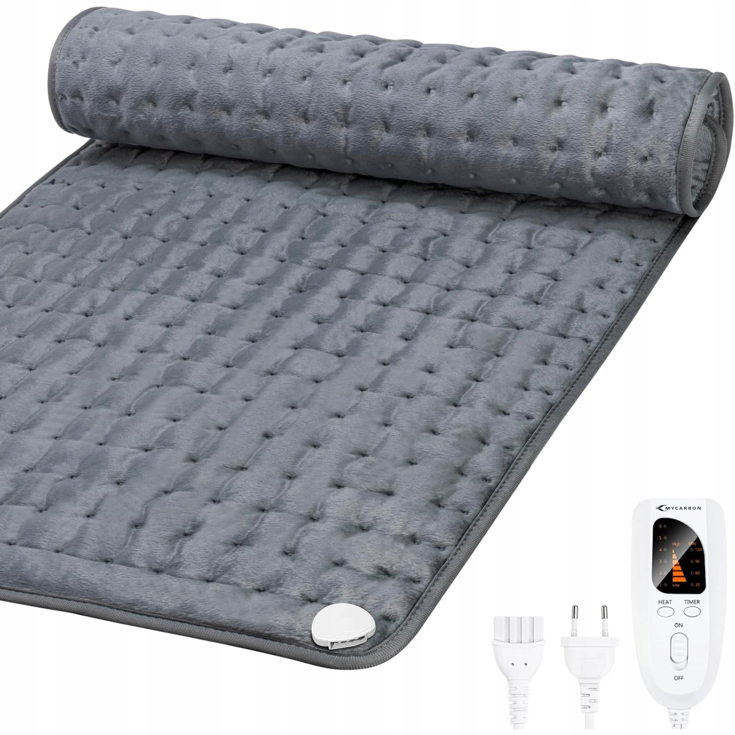 Electric Blanket 92x50 Back and Neck Heating Mat Timer 6st Auto Off Medical device no