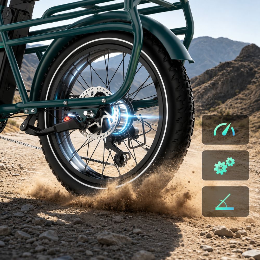 Electric Cargo Bike KOOLUX X7Pro 250W 48V 25Ah NFC Hydraulic Brakes Maximum rated power electric bike (under 250W)