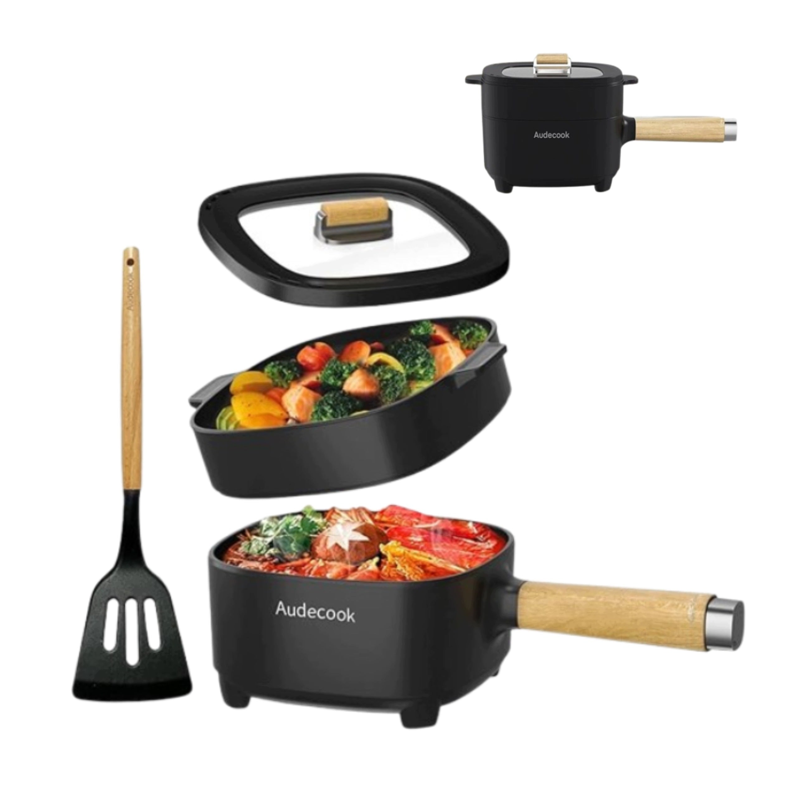 Electric Ceramic Pan 2l 800W Nonstick Touch Panel