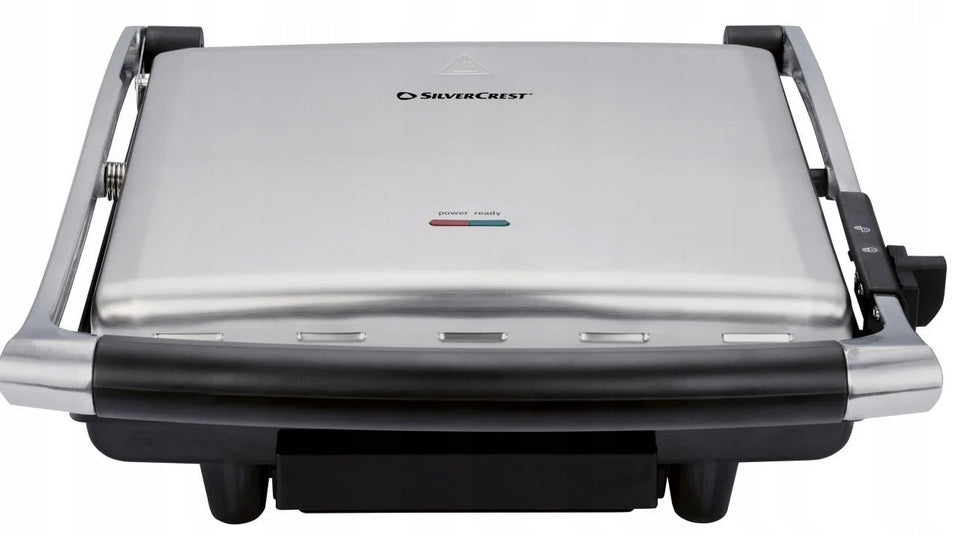 Electric Contact Grill Panini Toaster 2000 W SilverCrest SPM 2000 Packaging status original