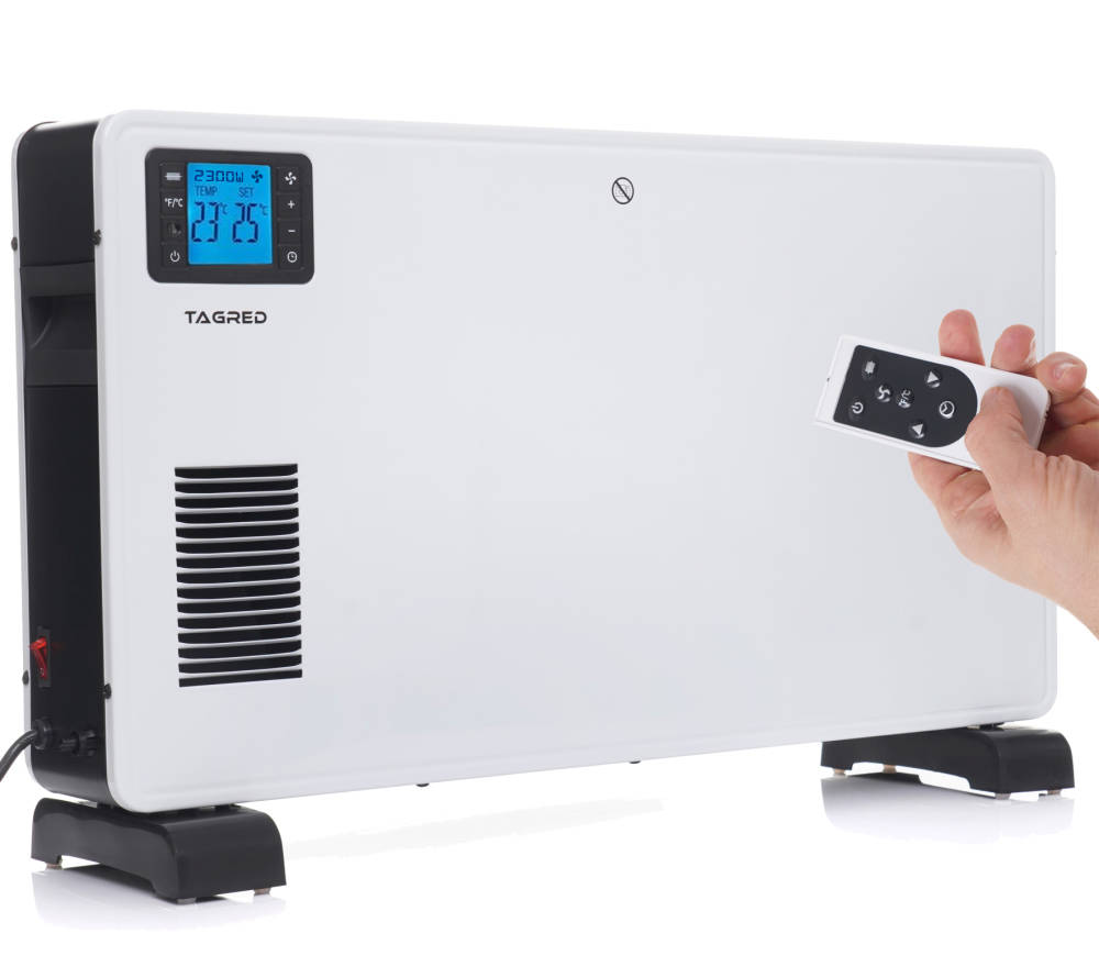 Electric Convector Heater Calorifer Tagred 2300 W Remote Control Timer Powerful Manufacturer code TA942 ELEKTRYCZNY GRZEJNIK KONWEKTOROWY