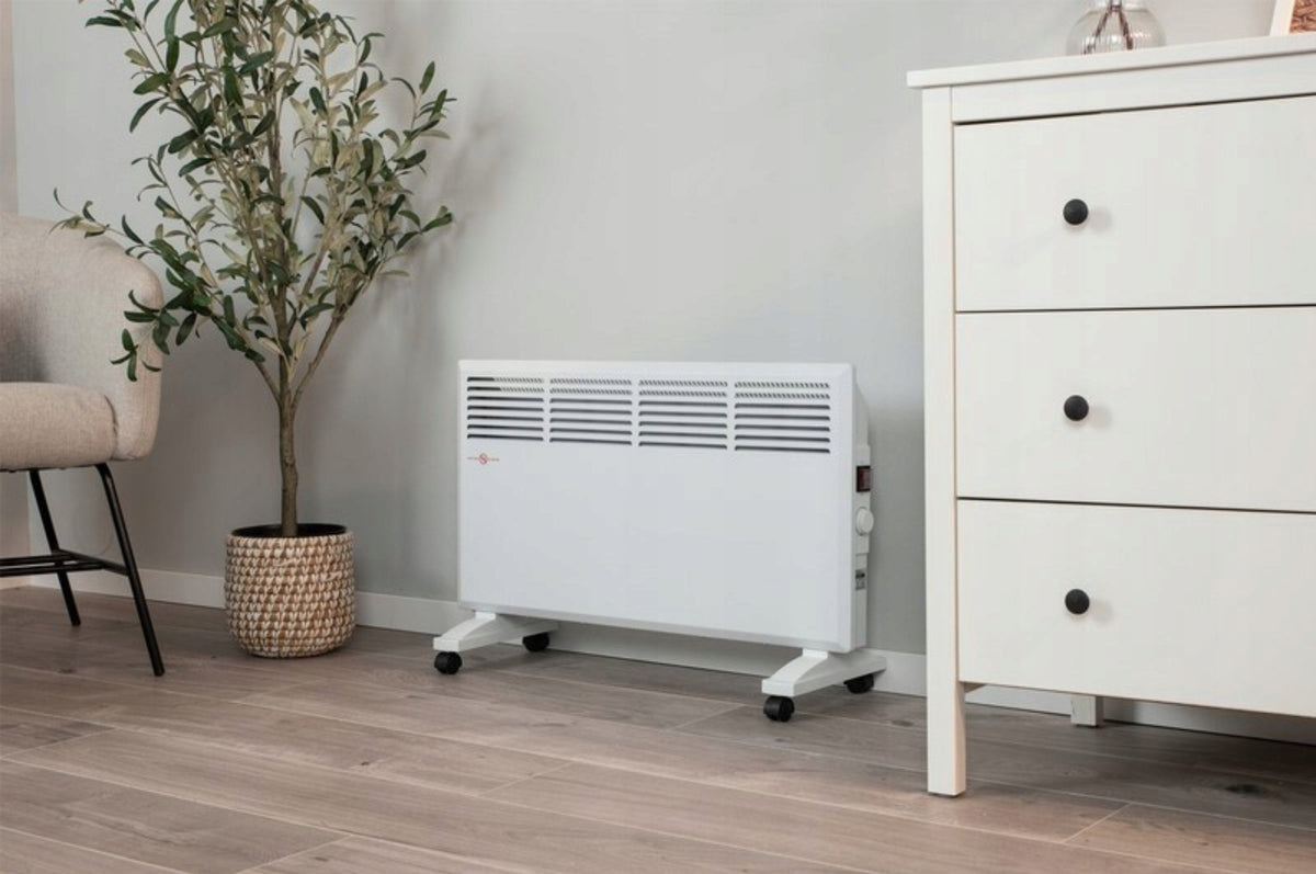Electric Convector Heater Energy Saving With Thermostat 2000W White Packaging status original