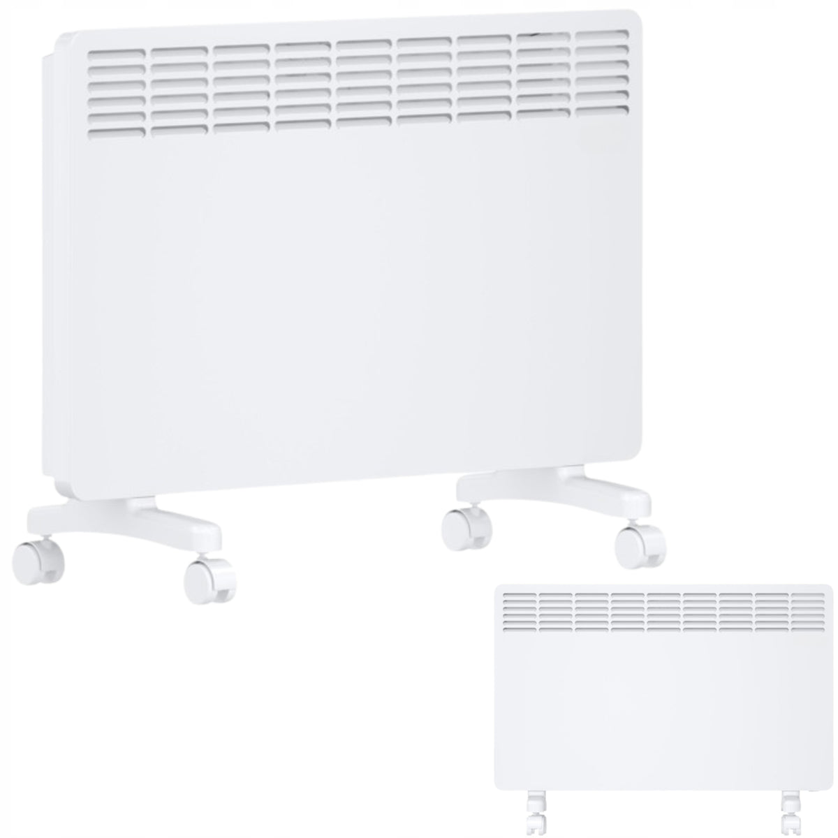 Electric Convector Heater + Feet White 2000W Standing Convector