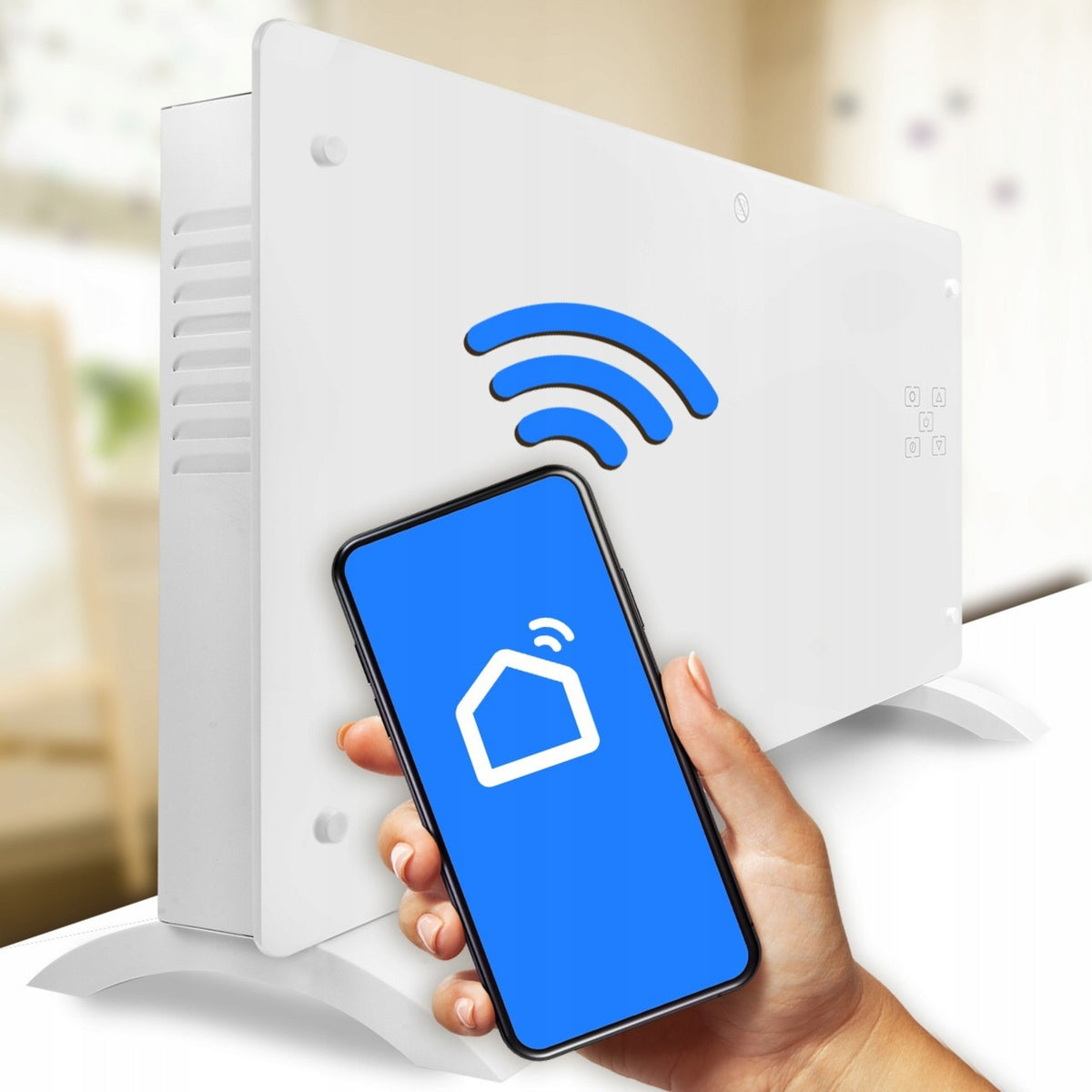 Electric Convector Heater Glass Thermostat Led Convector WiFi Eco Packaging status original
