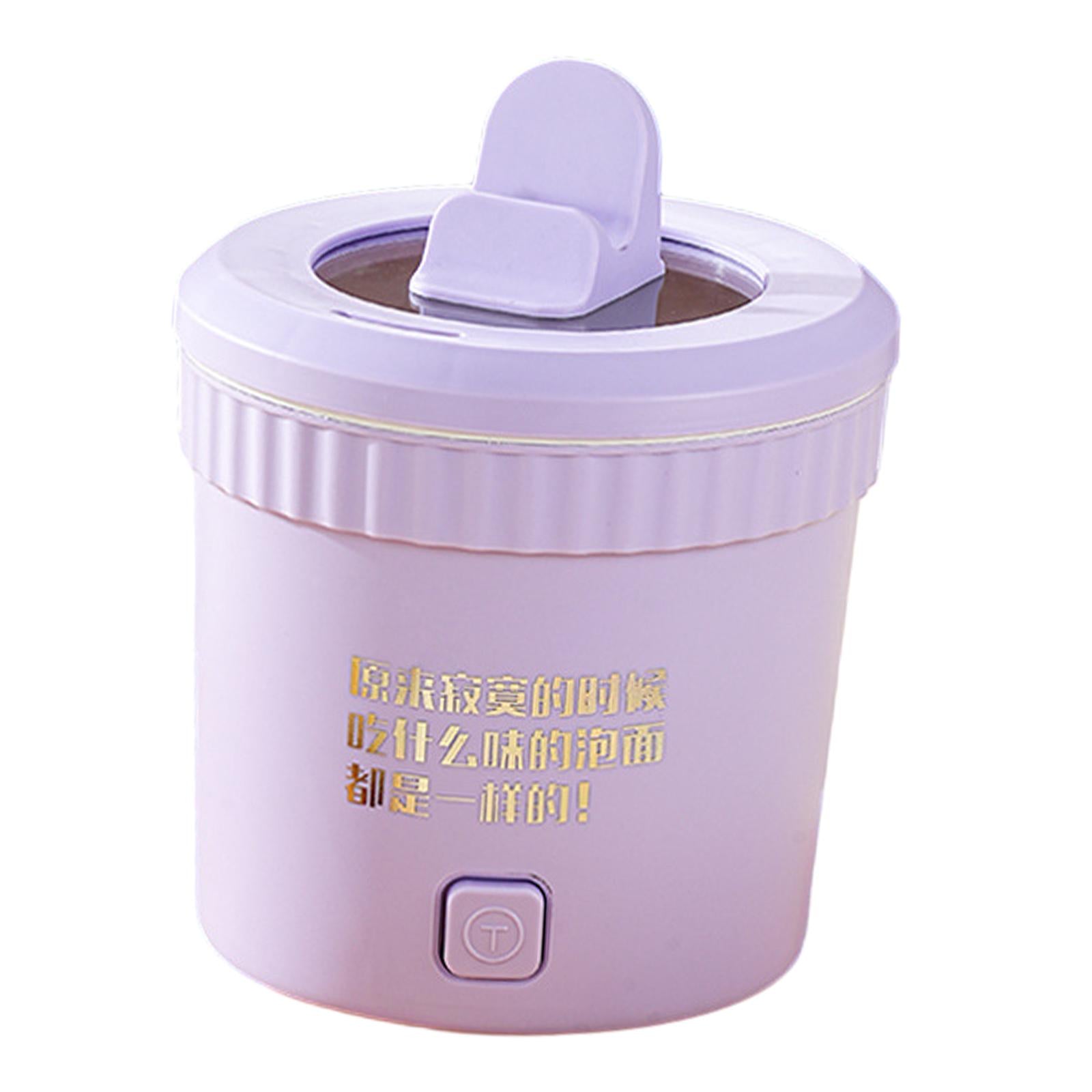 Electric Cooking Pot Nonstick Multifunctional Double Layer Heat Violet 1.2L Dominant color other