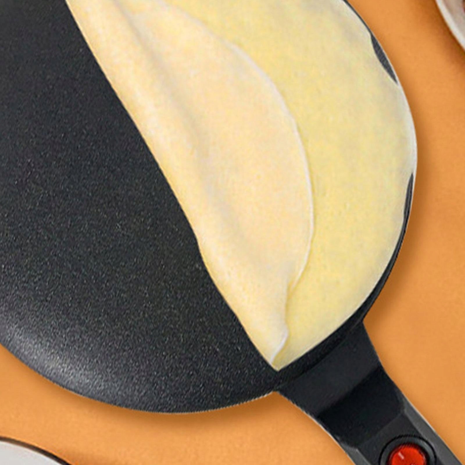 Electric Crepe Maker Pancake Maker,Multipurpose,Nonstick Breakfast Black Power rating 1.1 W
