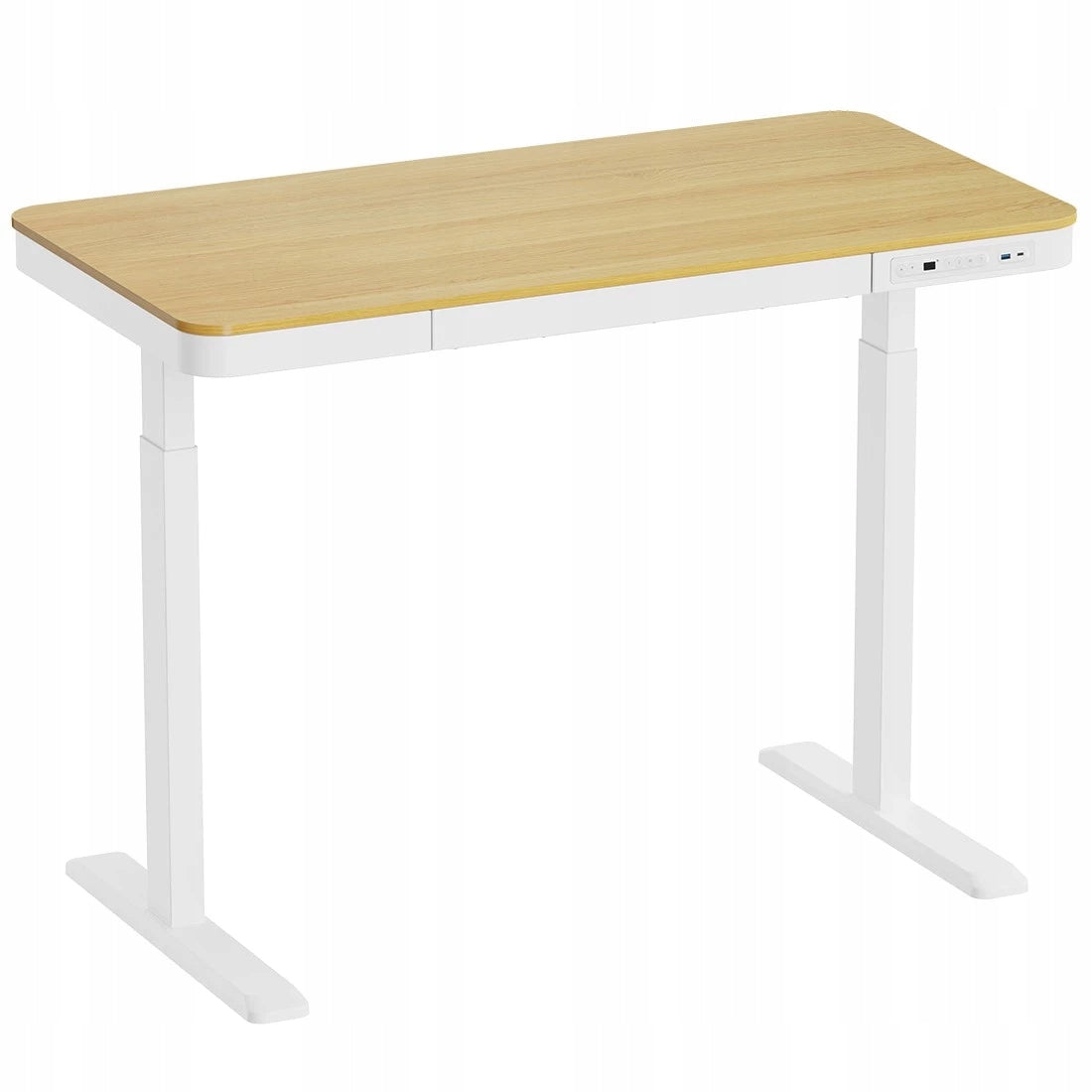 Electric DESK white 120x60 ADJUSTABLE HEIGHT large drawer Astrid