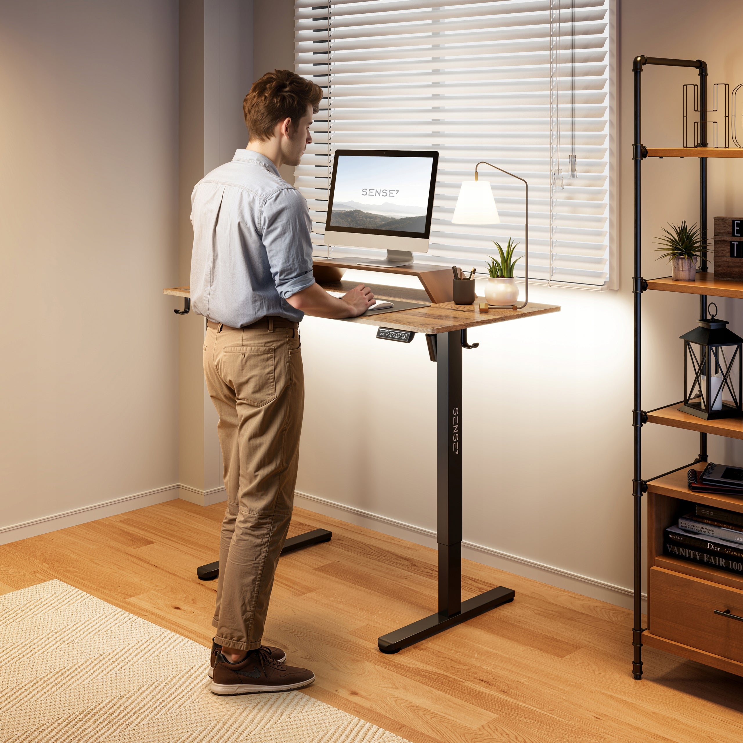 Electric Desk Adjustable 120x60cm Height Adjustment 72-118cm SENSE7 Manufacturer code 14491002
