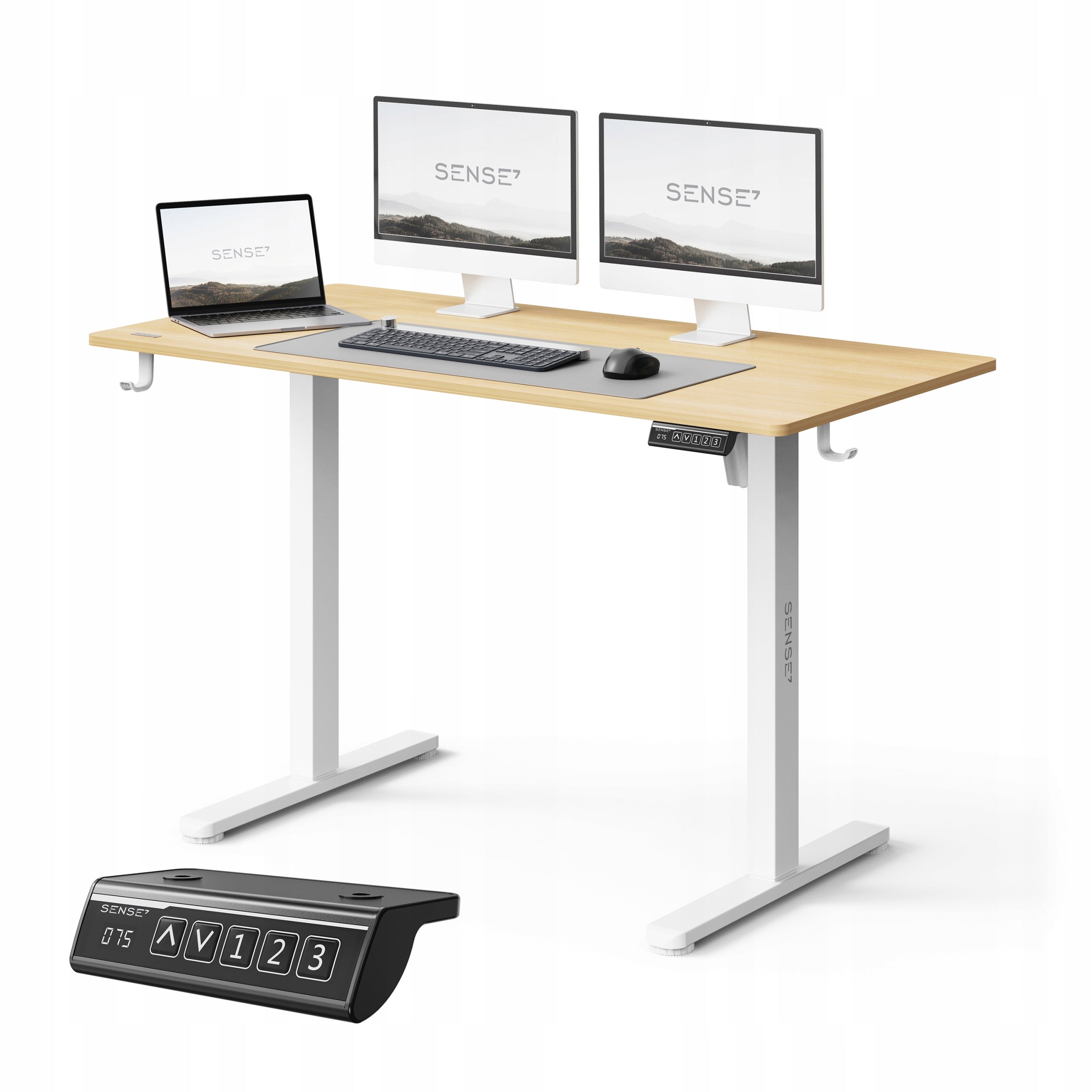 Electric Desk Adjustable 120x60cm Height Adjustment 72-118cm SENSE7