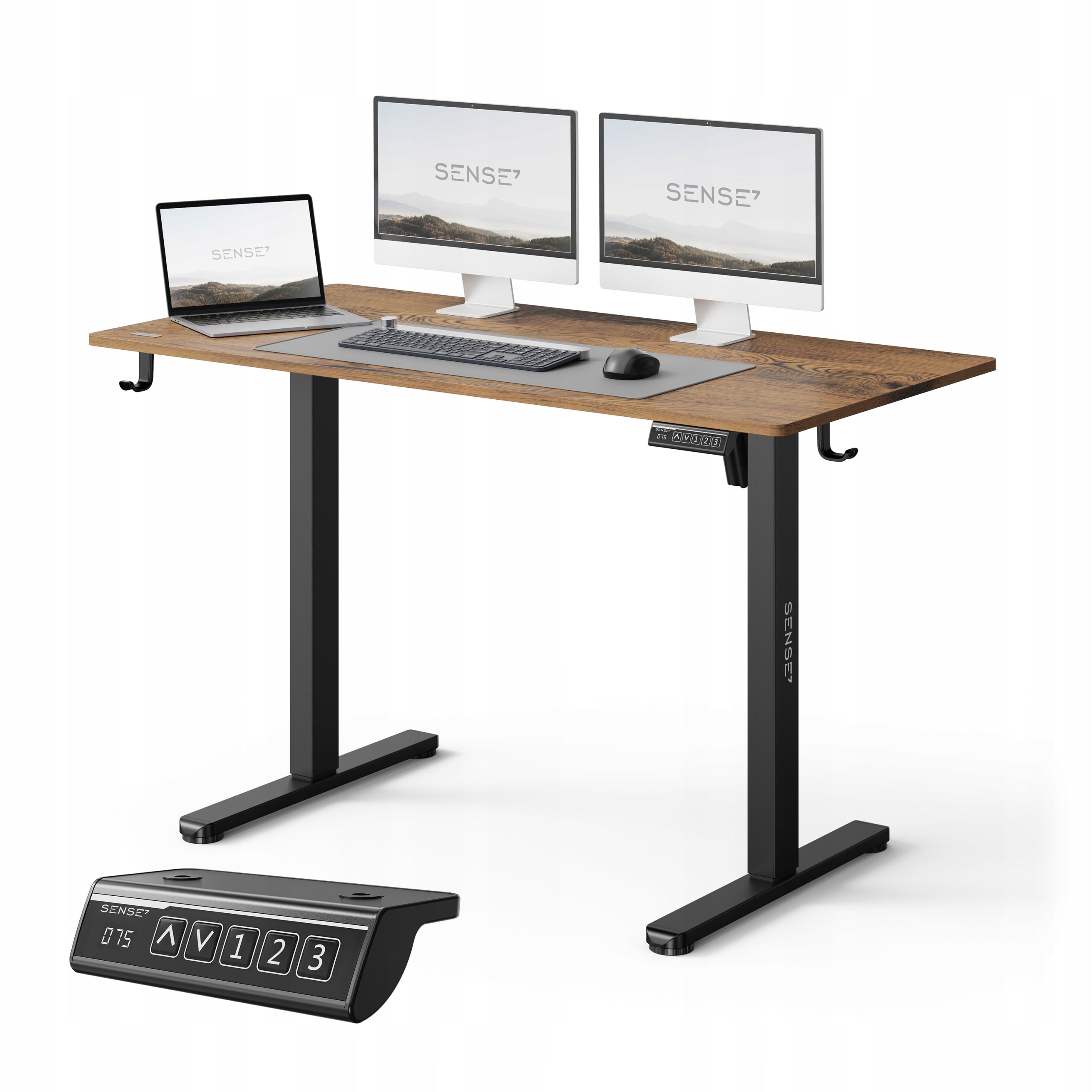 Electric Desk Adjustable 120x60cm Height Adjustment 72-118cm SENSE7