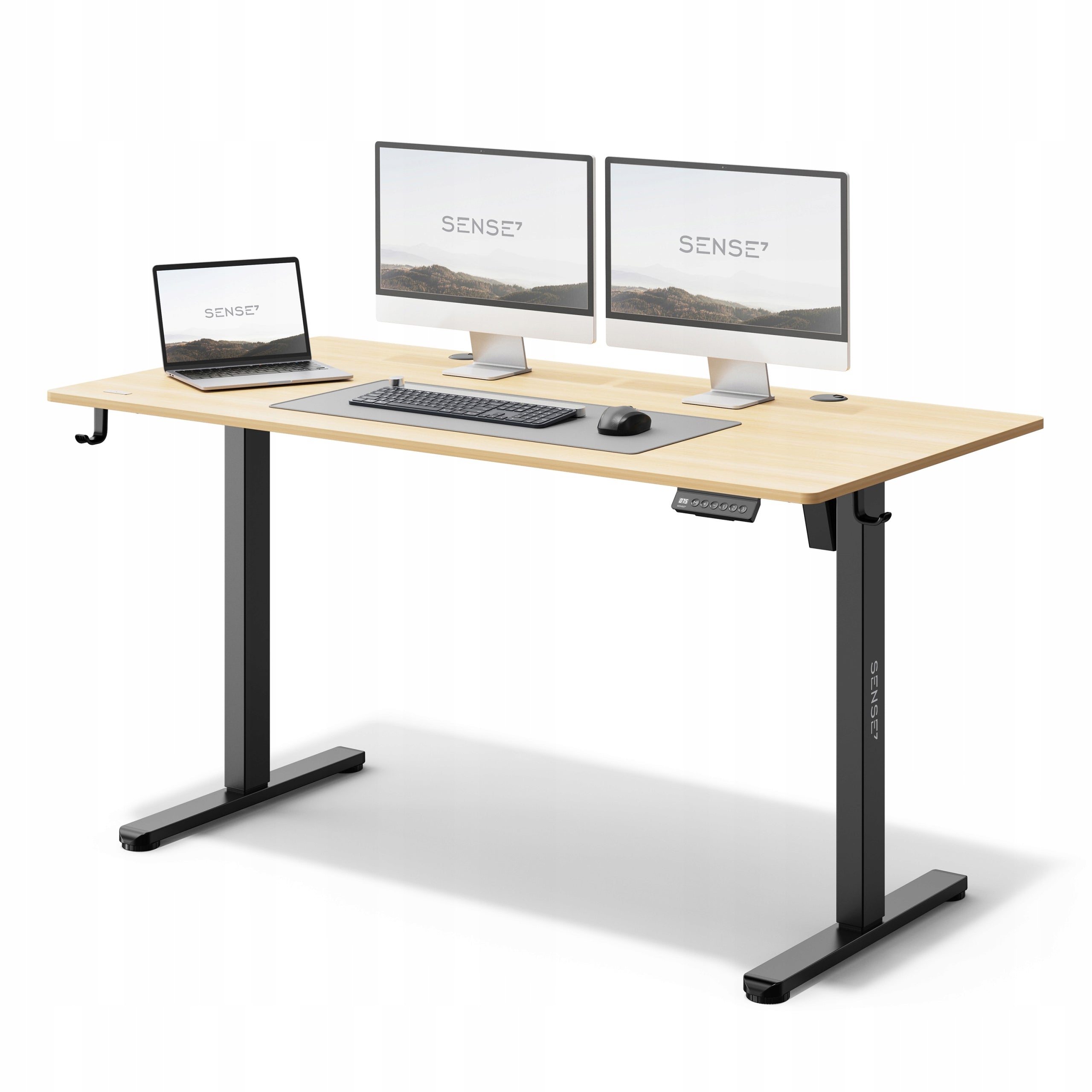 Electric Desk Adjustable 140x70cm Height Adjustment 72-118cm SENSE7