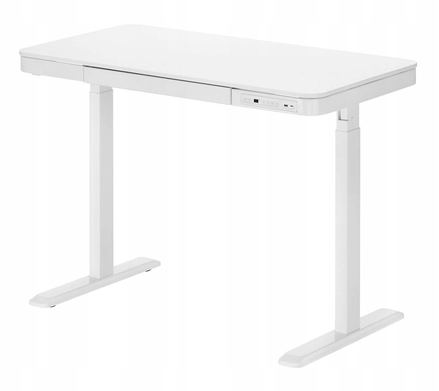 Electric Desk with Drawer 120x60 White Adjustable Raised Astrid Manufacturer code SPEB126WW