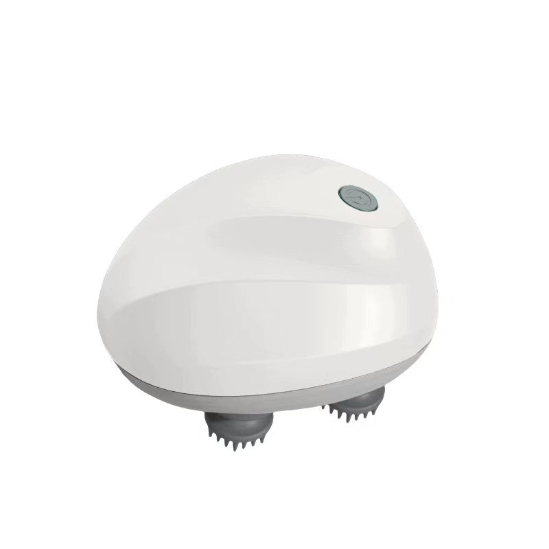 Electric Dog Cat Massager Wireless Quiet for Body Head White