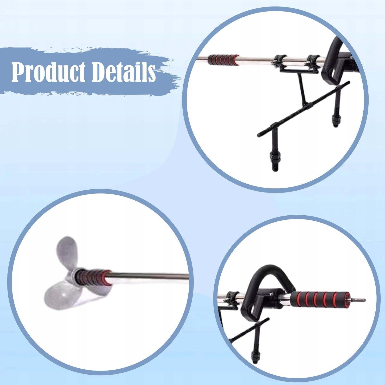 Electric Drill Boat Propeller Inflatable Boat Canoe Outboard Motor 1m Length 100 cm