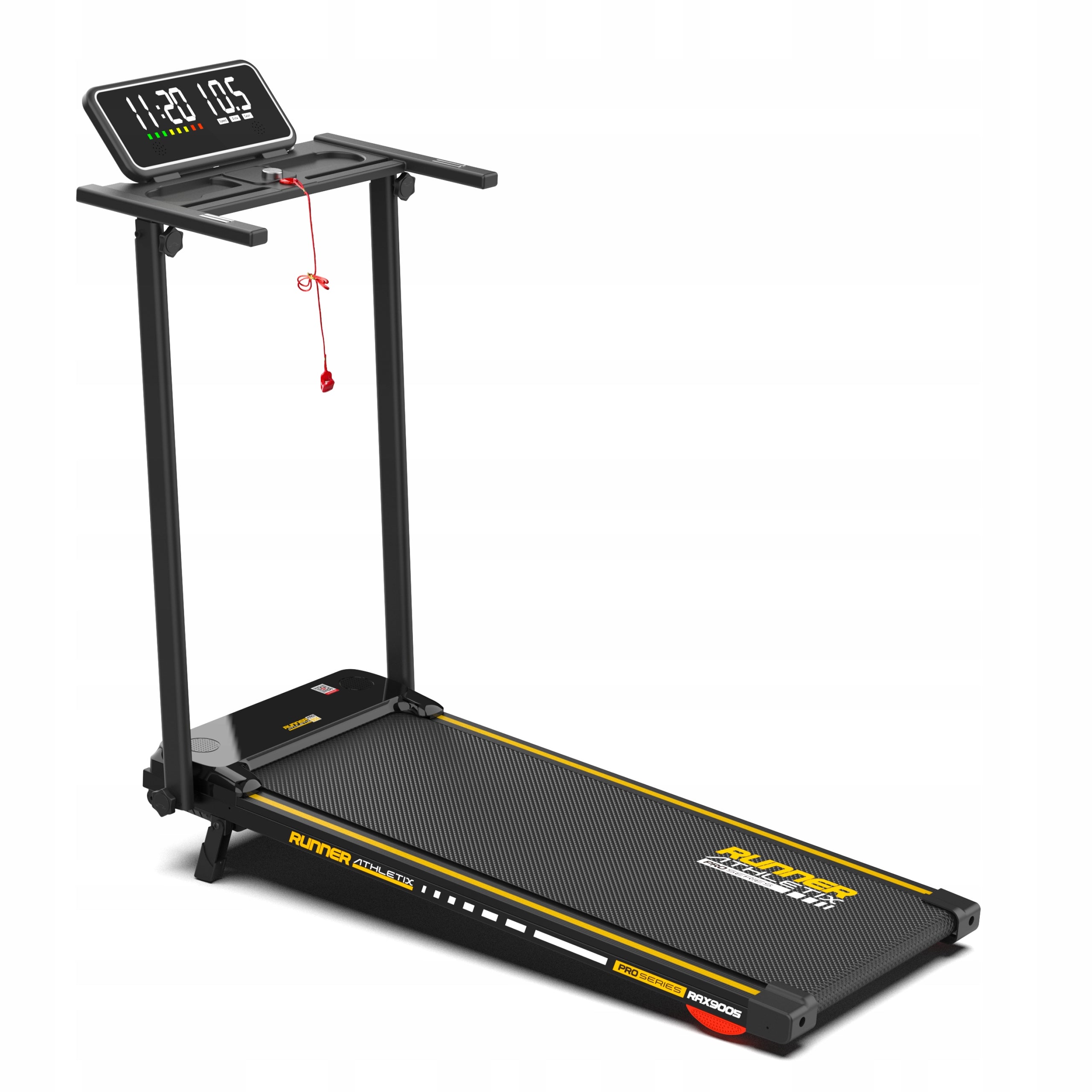 Electric Folding Treadmill 12kmh Quiet Rehabilitation Walkingpad RAX9005 Measurements training duration distance speed pulse burned calories