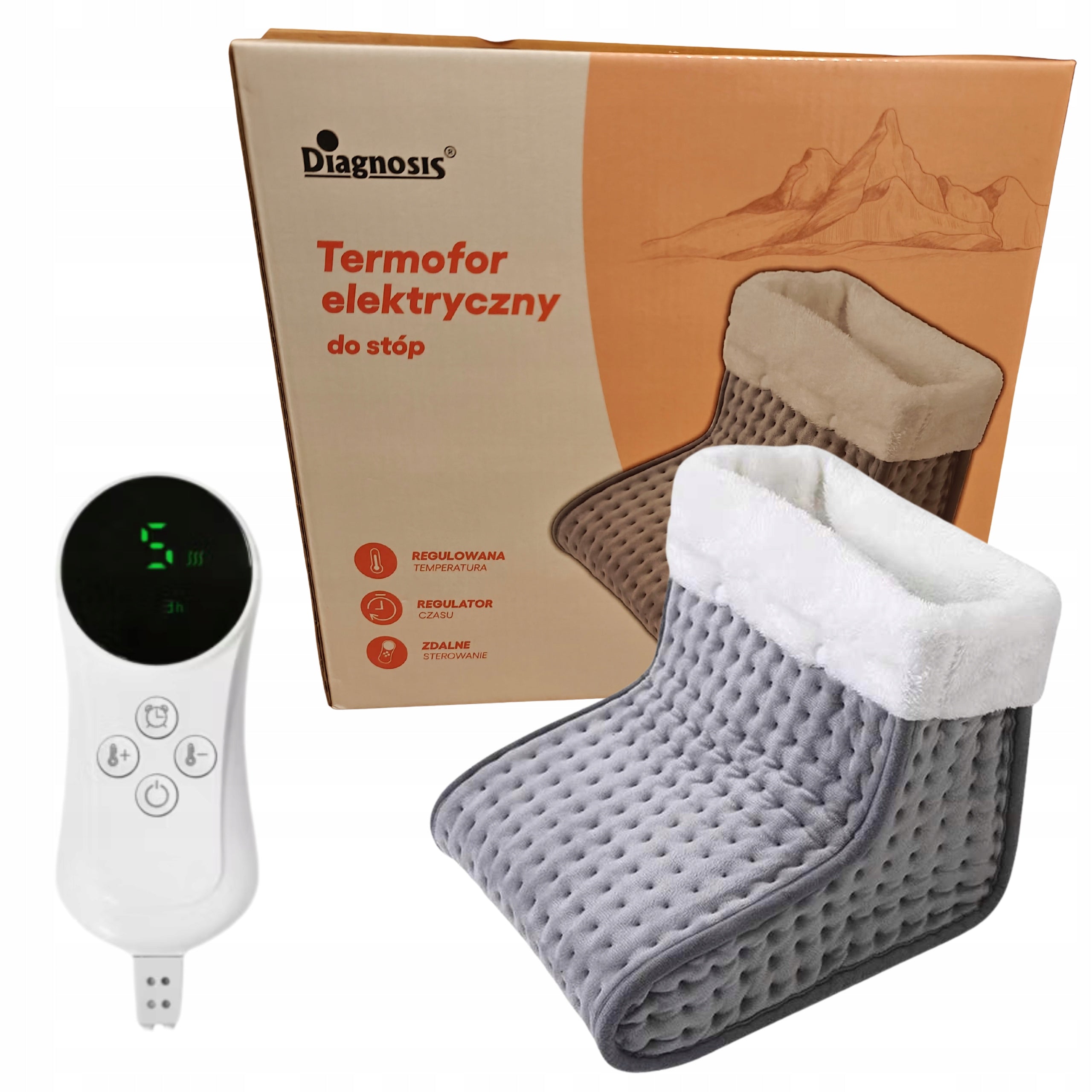 Electric Foot Hot Water Bottle Heating Shoe Foot Heater for Remote Control
