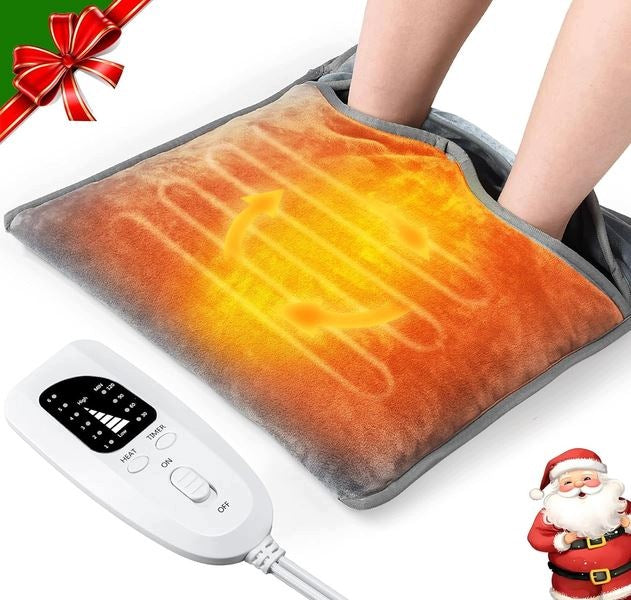 Electric Foot Warmer Cushion Mat Pilot Timer 55W Energy Efficient
