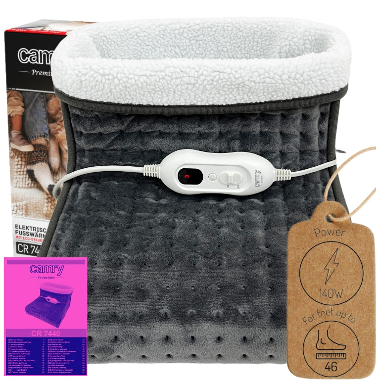 Electric Foot Warmer SHOE ELECTRIC Remote Control LCS Warmer Soft Plush