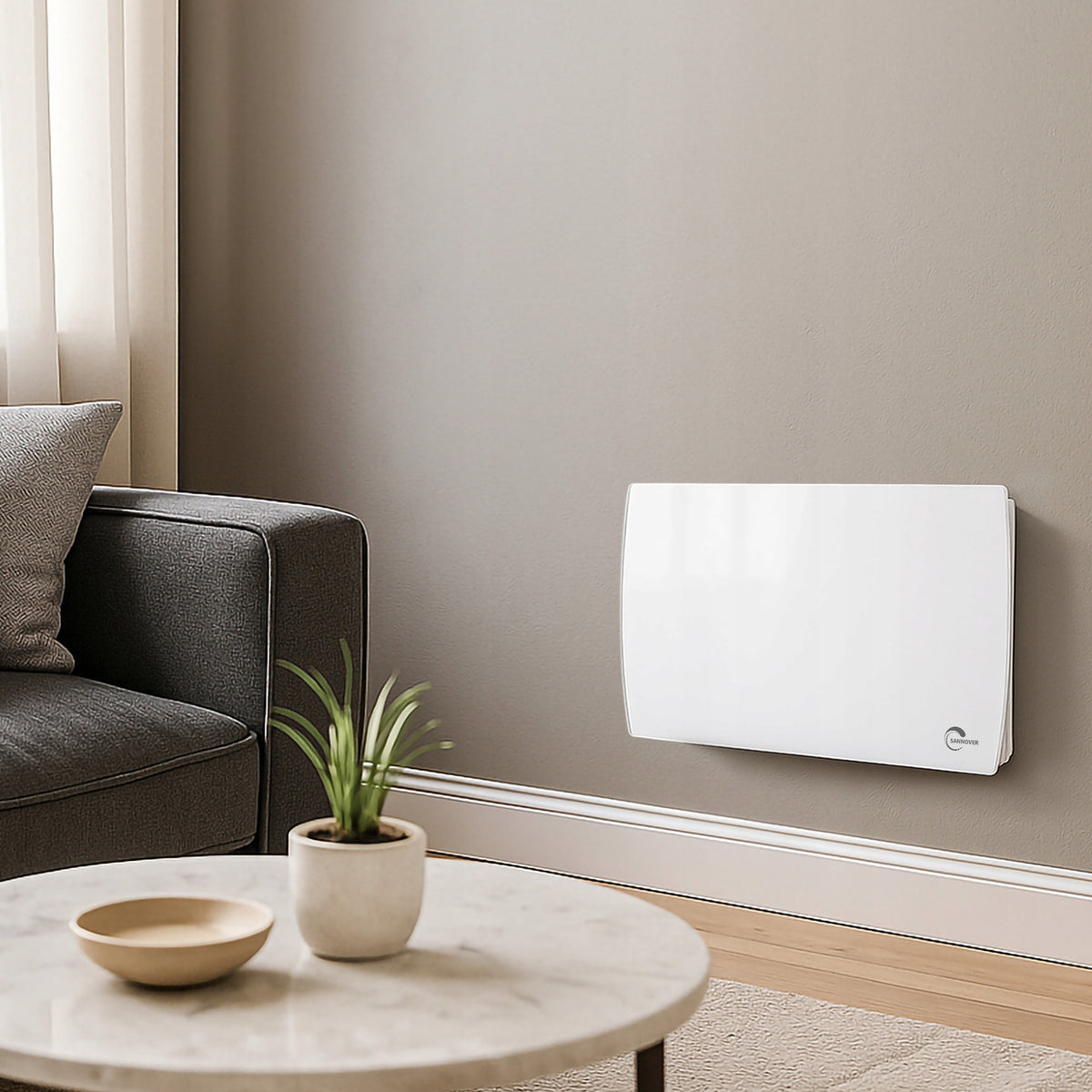Electric Glass Radiator wall-mounted Sorimo NF Sannover 1500 W White Manufacturer code SorimoMural1500W