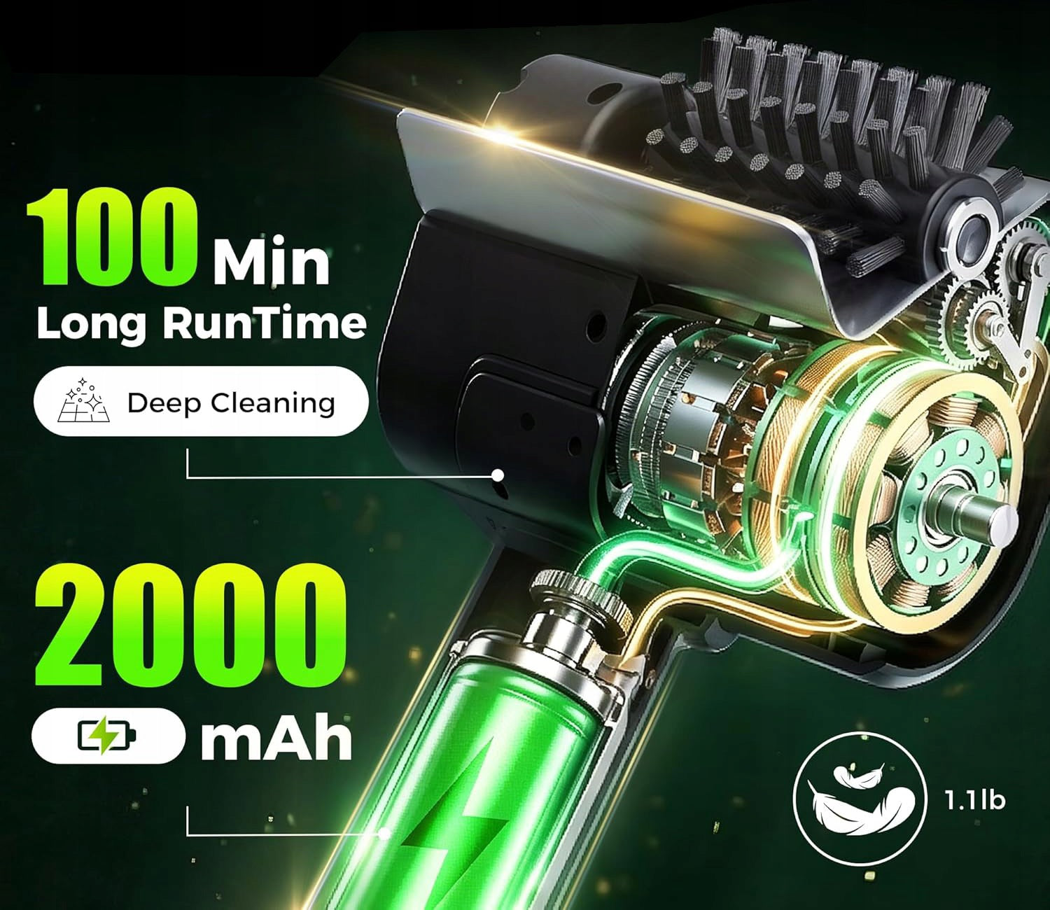 Electric Grill Cleaner Wireless 600 RPM Without Wire Steel 304 Manufacturer no brand