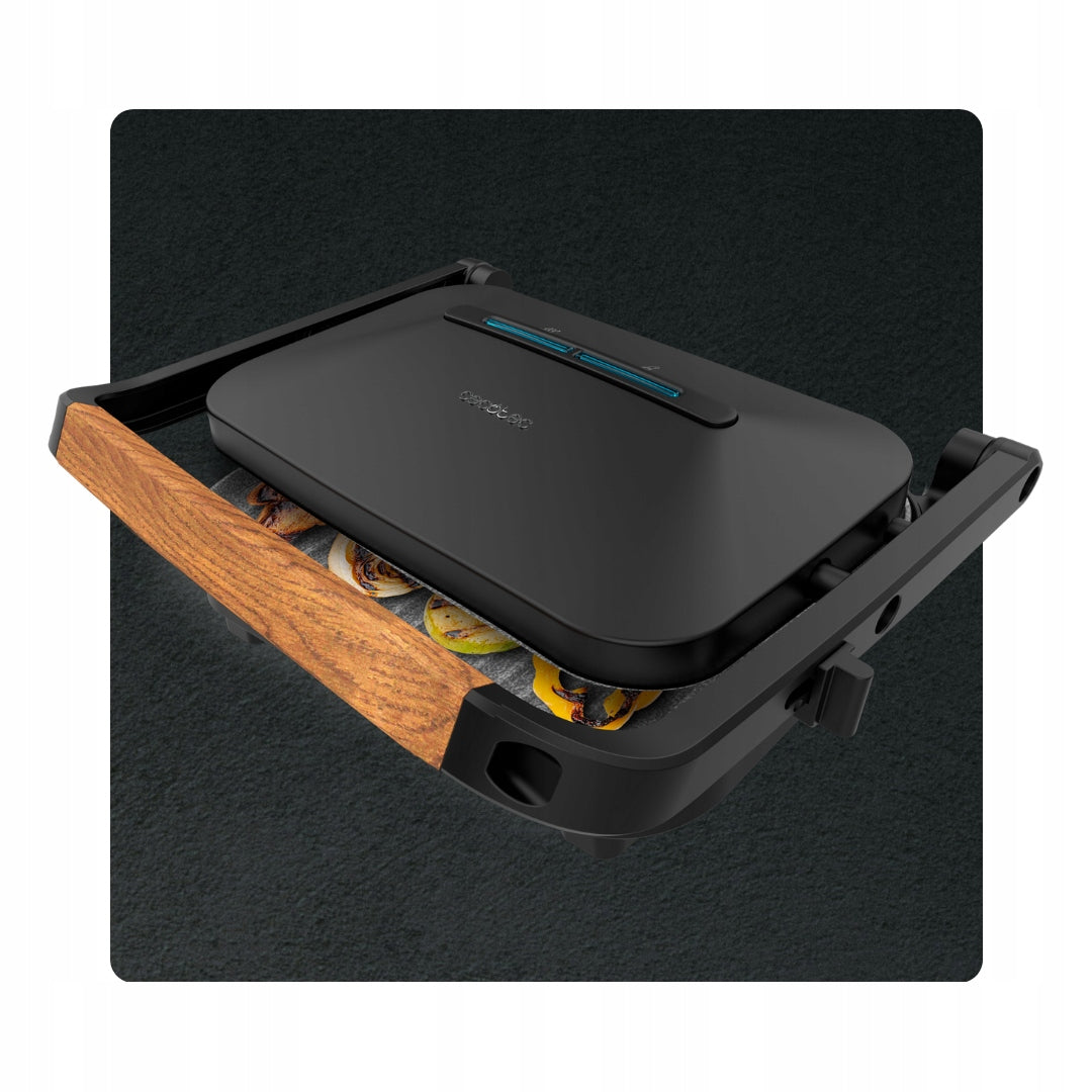 Electric Grill Lockable Toaster Rock'nGrill 1200 Wooden Black 1200W Power rating 1200 W