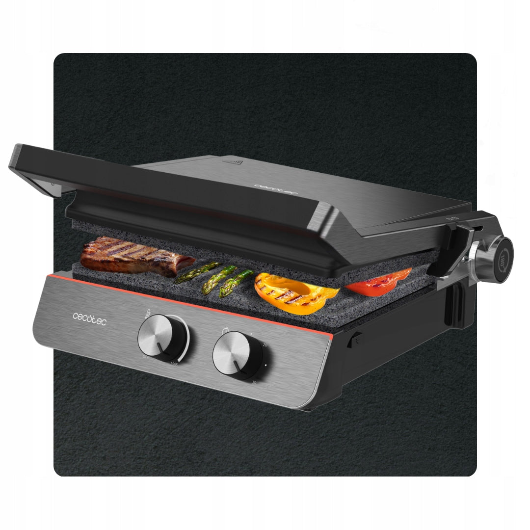 Electric Grill Lockable Toaster Rock’nGrill Blaze Neon 2200 W Power rating 2200 W