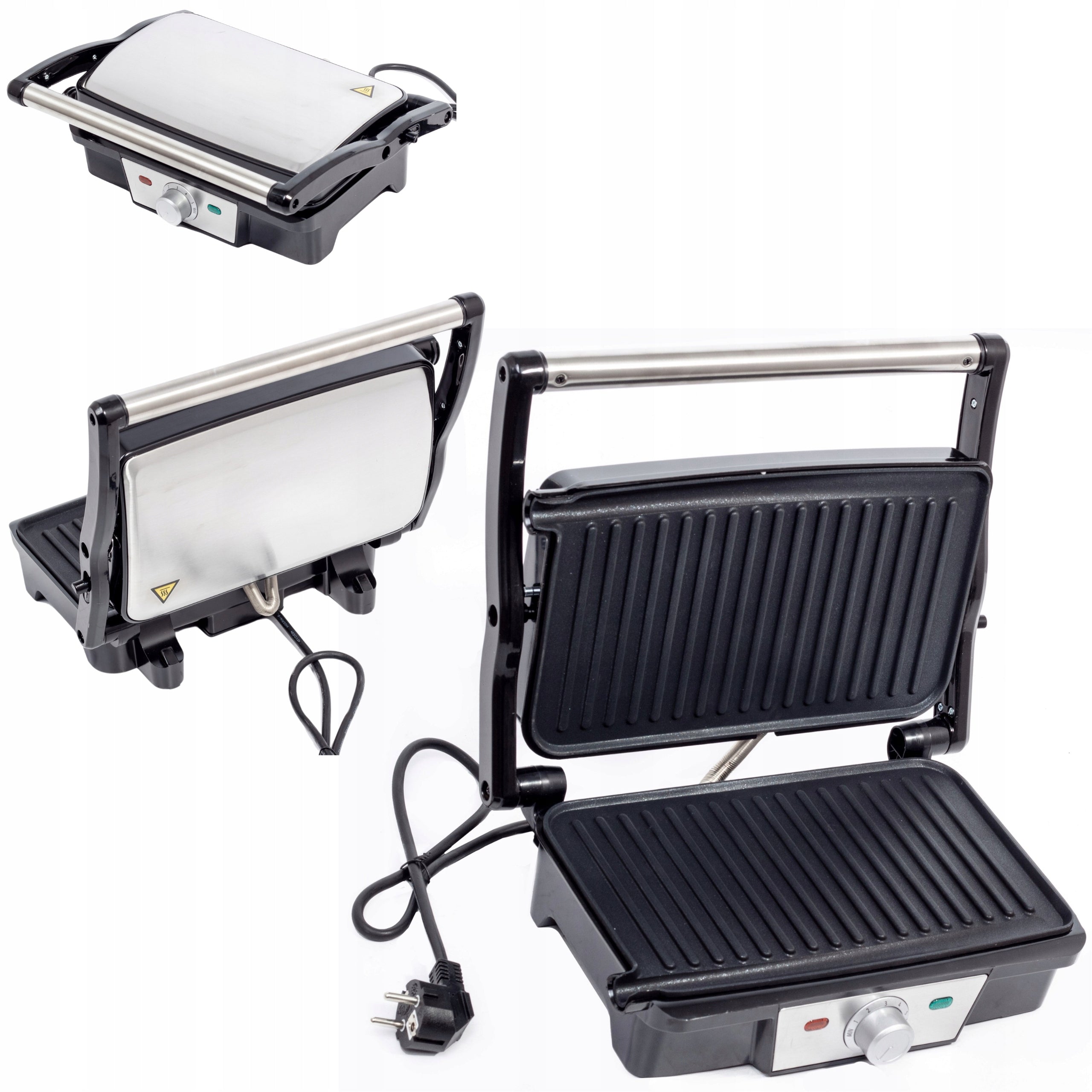 Electric Grill Toaster for Sandwiches Powerful Toaster Folding 2400W