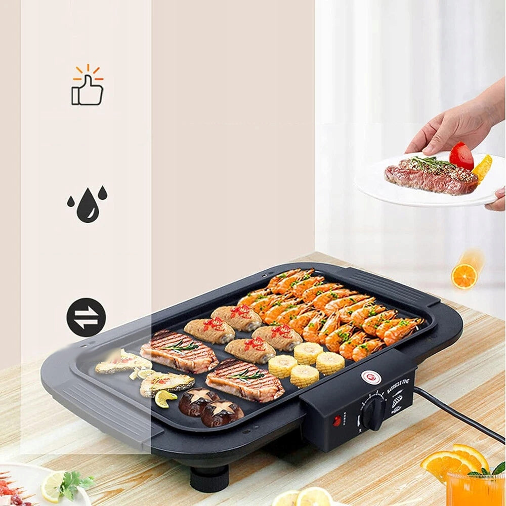Electric Grill for Balcony Traditional Terrace 2000W Smoke Free Table Brand no brand